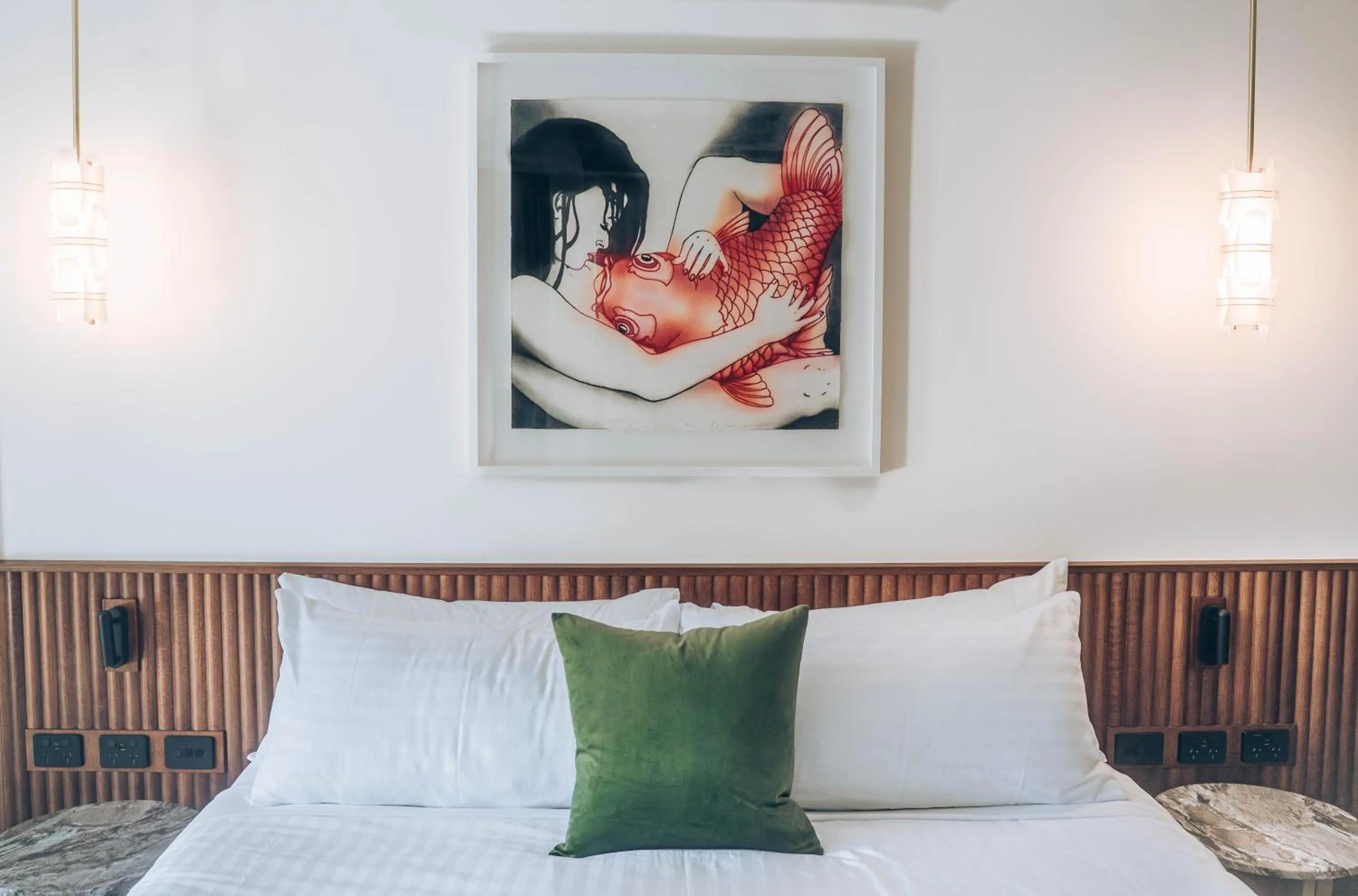 Bed in Risby Cove Boutique Hotel