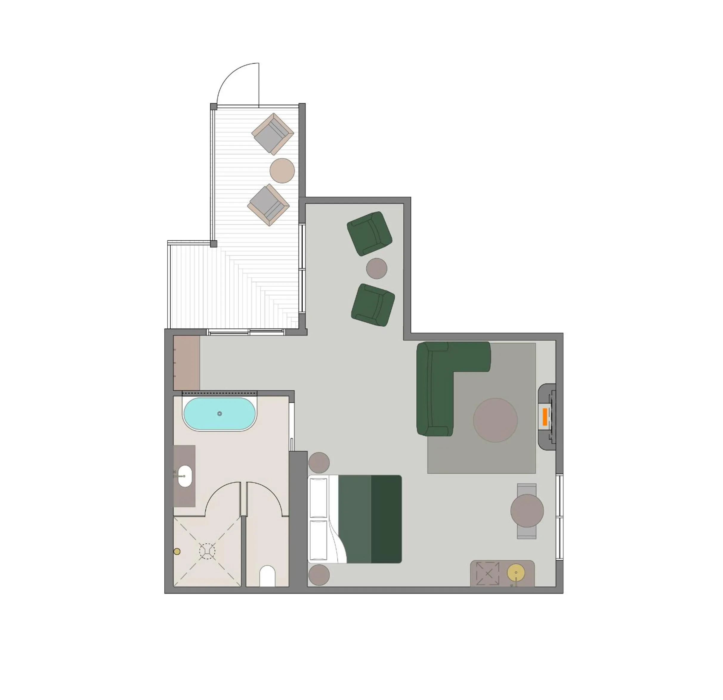 Floor plan in Risby Cove Boutique Hotel