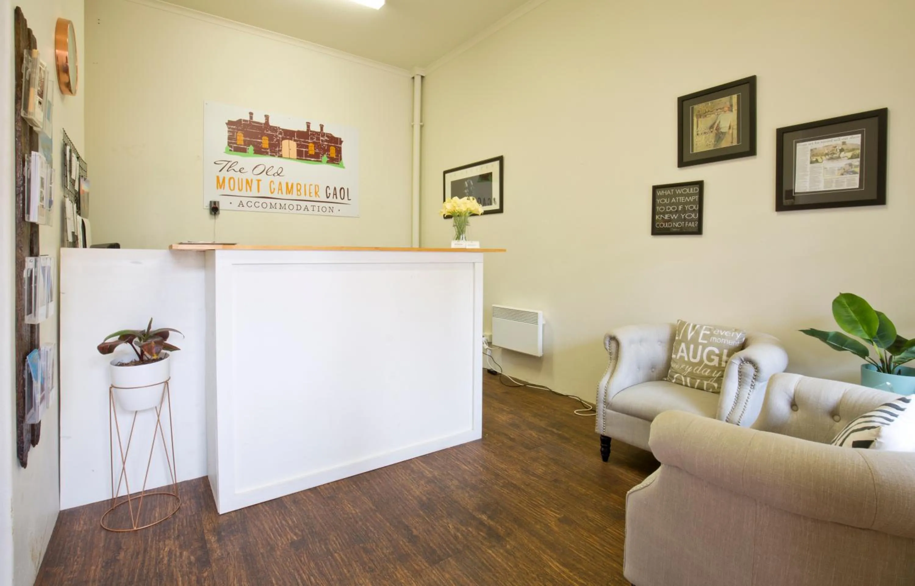 Lobby or reception in The Old Mount Gambier Gaol