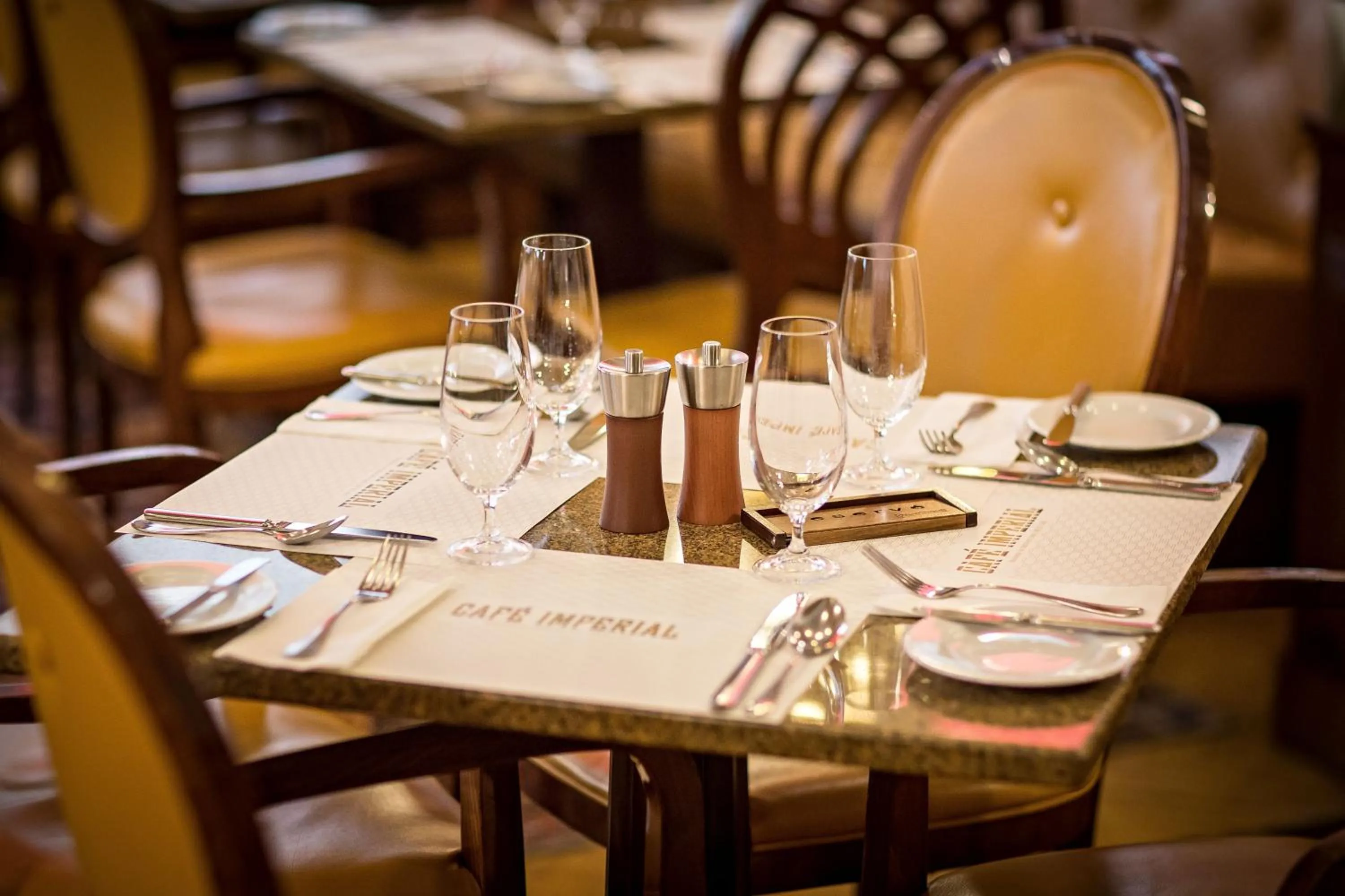 Dining area in Art Deco Imperial Hotel