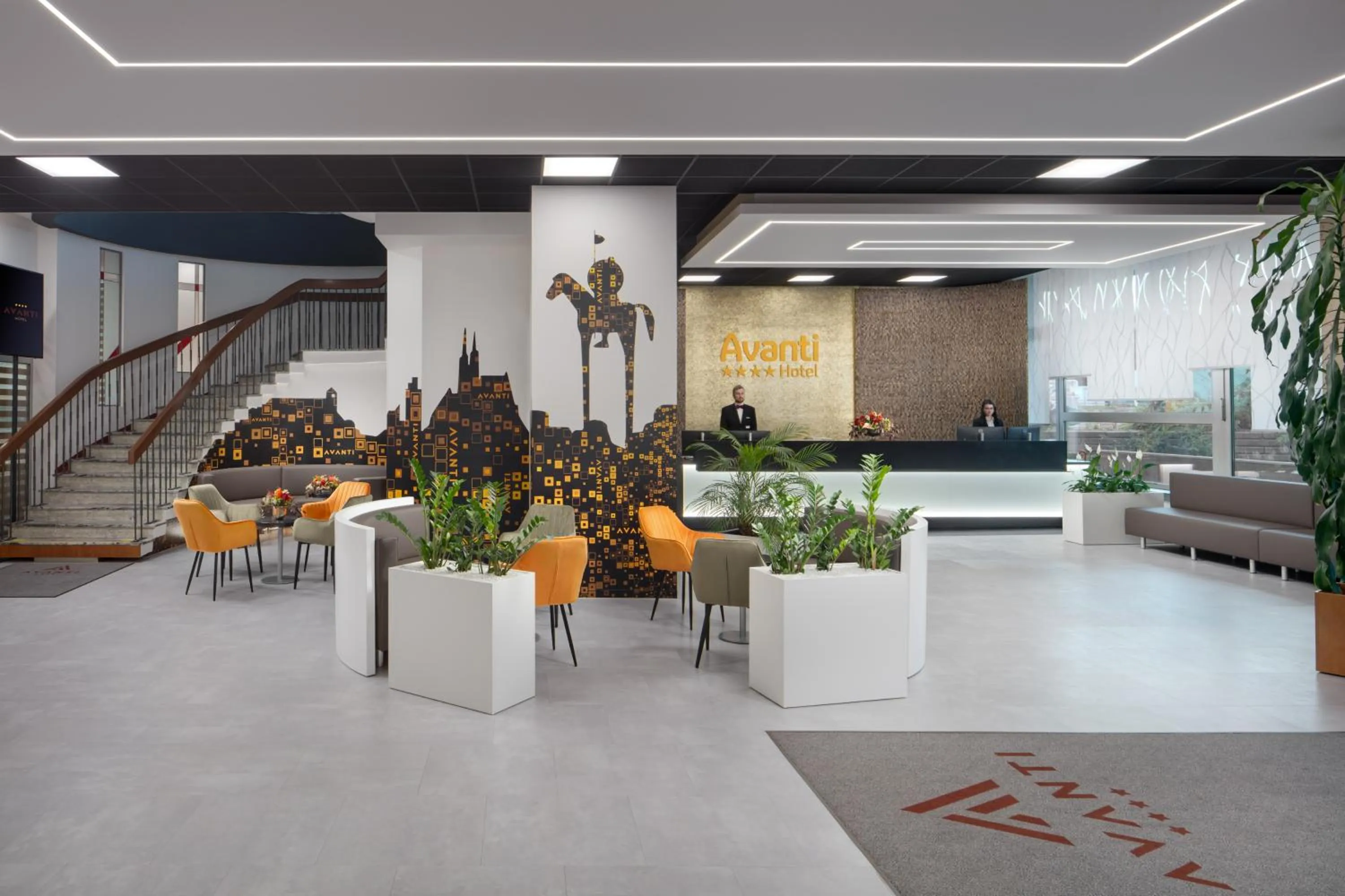 Lobby or reception in Avanti Hotel
