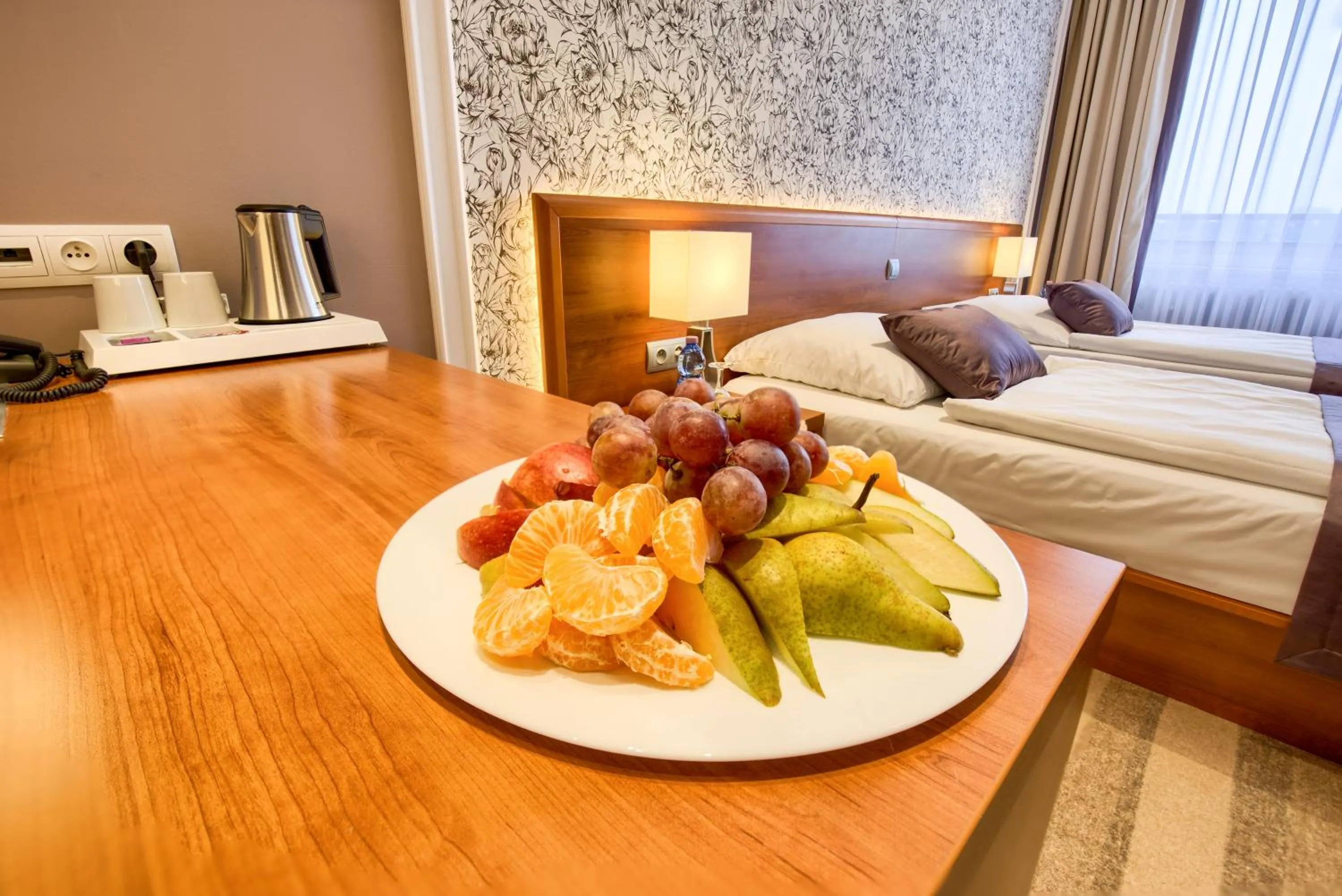 Decorative detail, Bed in Avanti Hotel