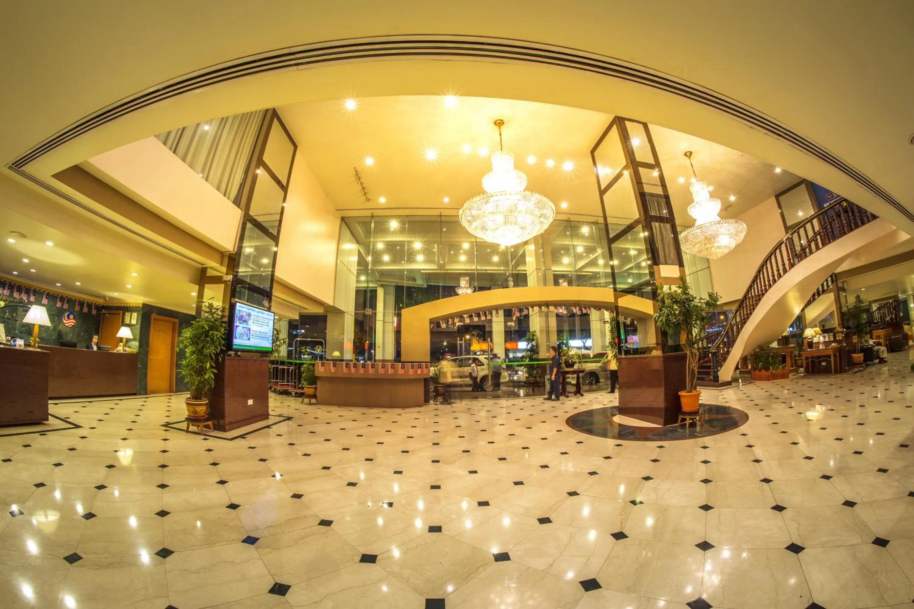 Communal lounge/ TV room in Mega Hotel Sdn Bhd