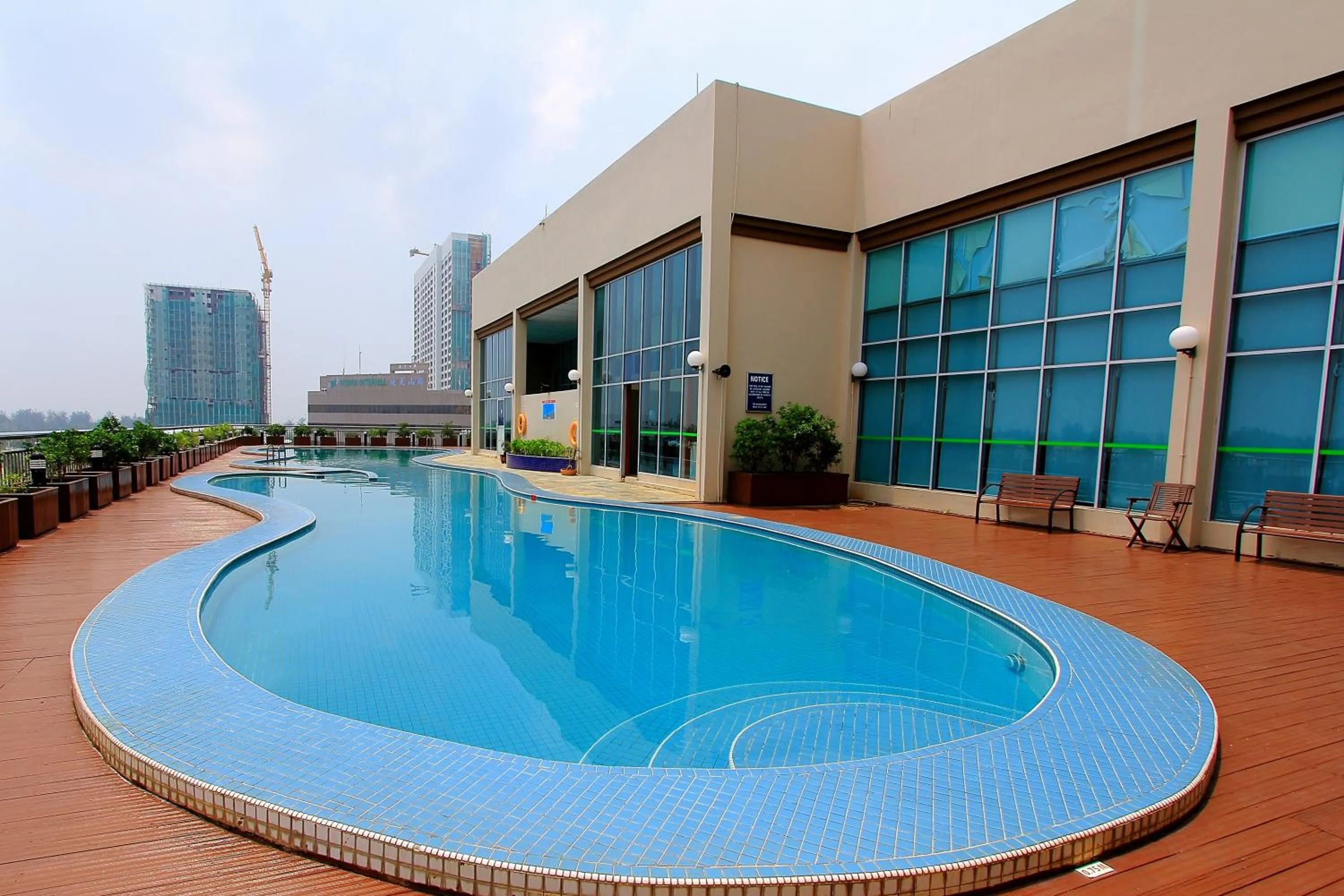 Pool view in Mega Hotel Sdn Bhd