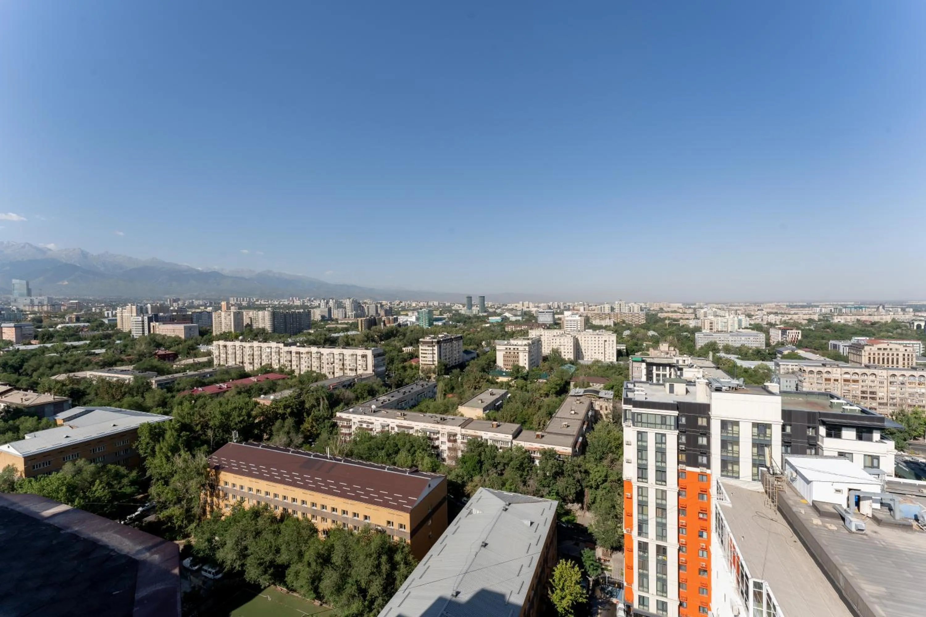 City view in Reikartz Sky Almaty