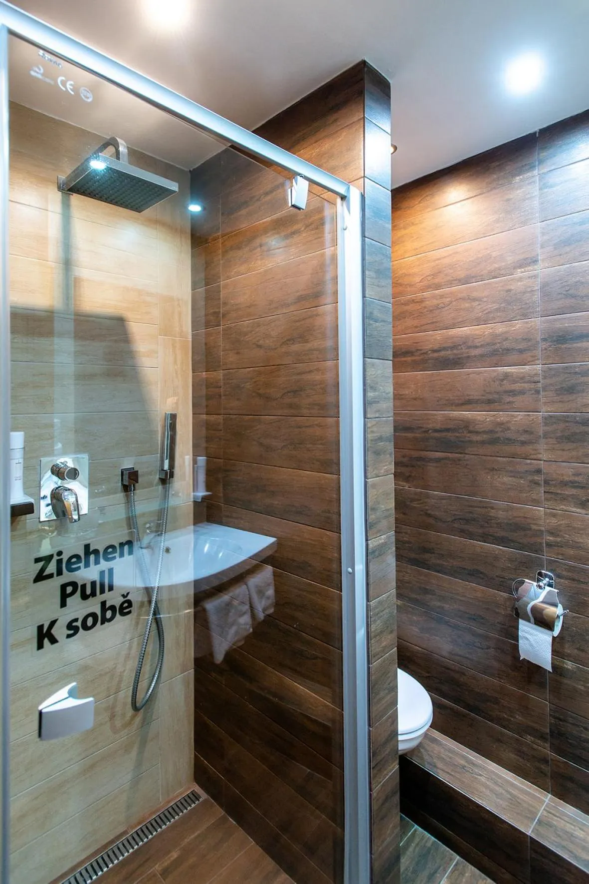 Shower in Hotel Olympie