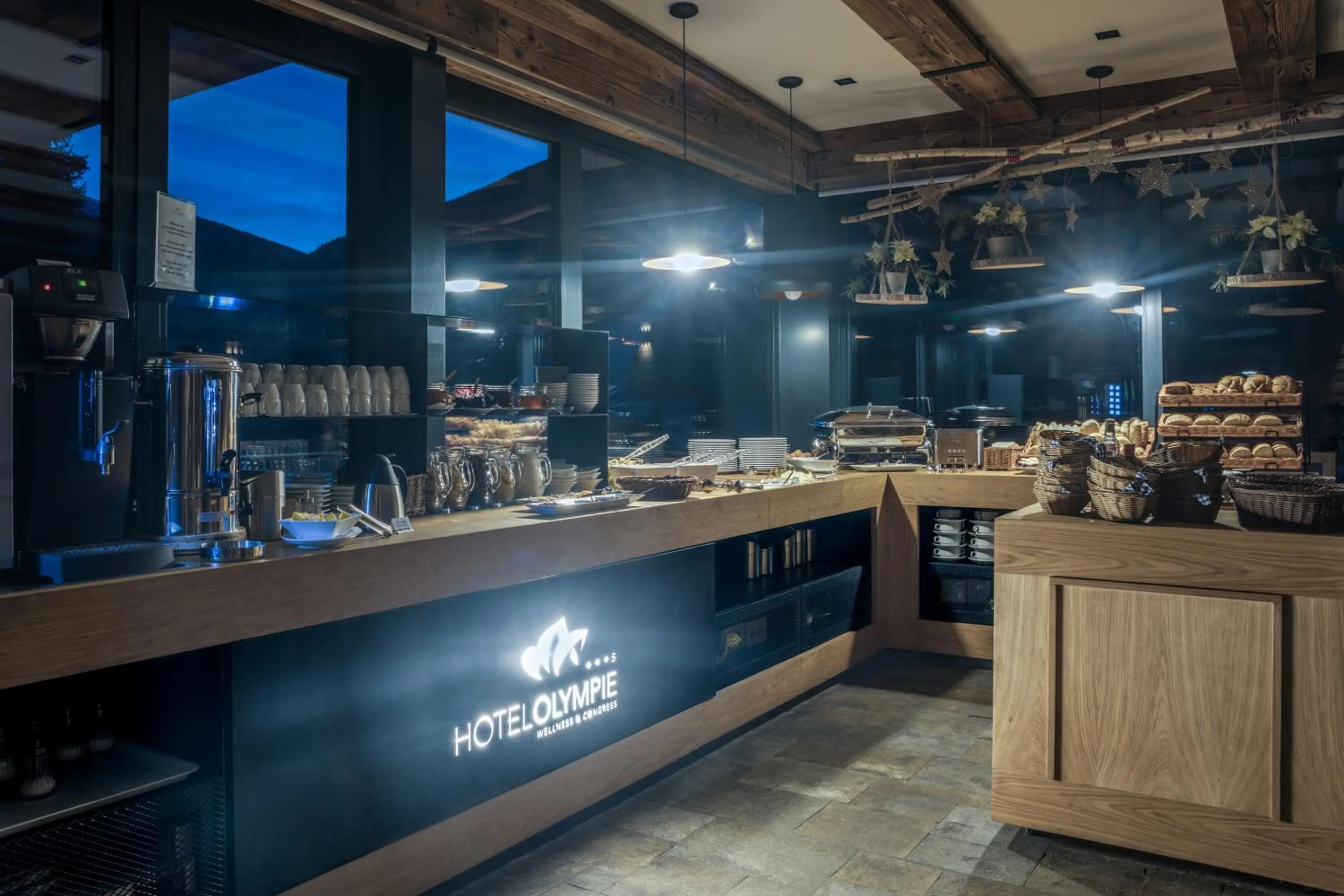 Buffet breakfast in Hotel Olympie