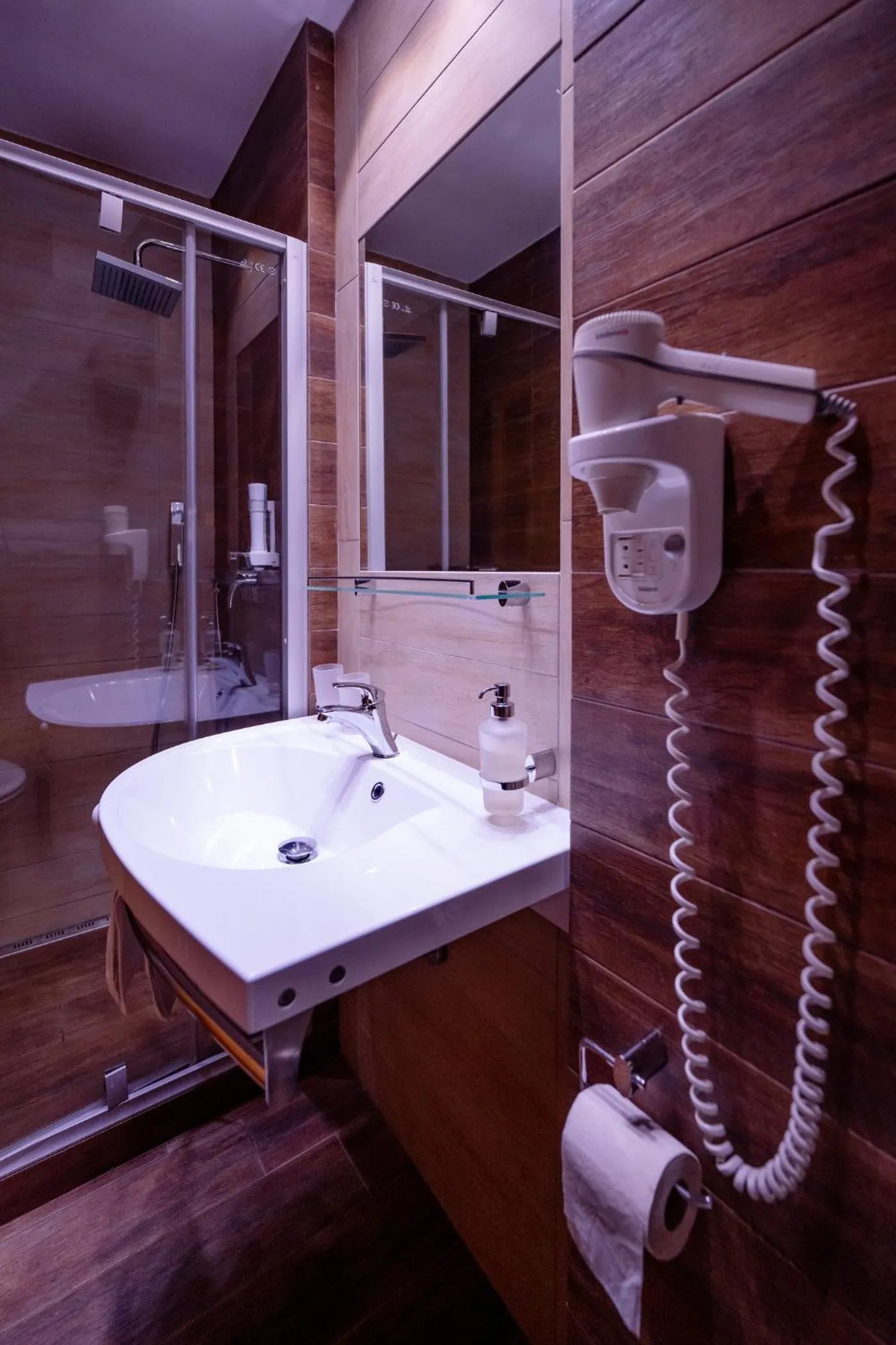 Bathroom in Hotel Olympie