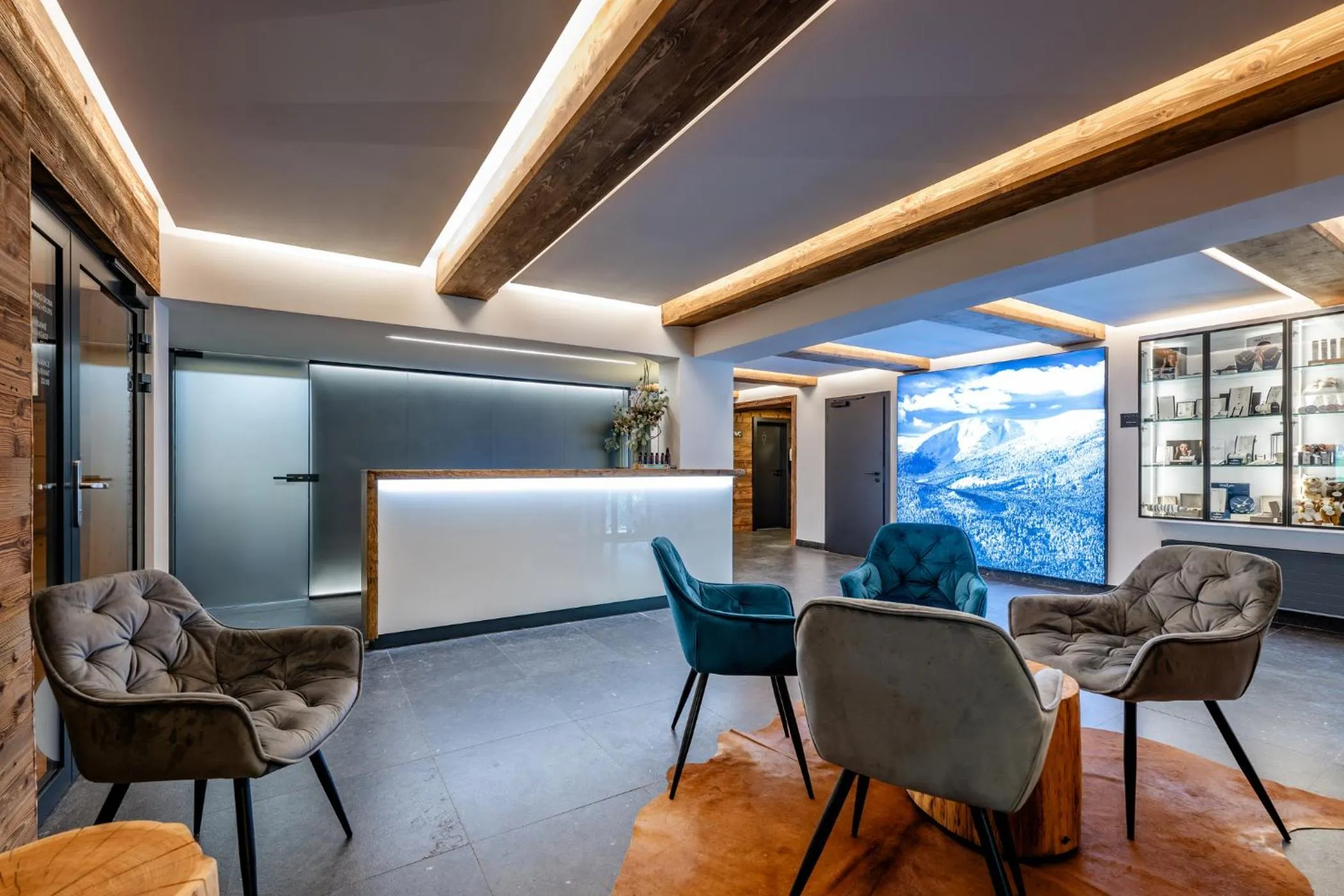 Lobby or reception in Hotel Olympie