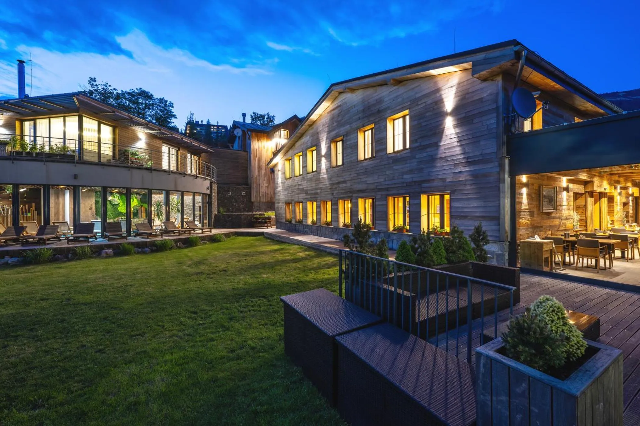 Property building in Hotel Olympie