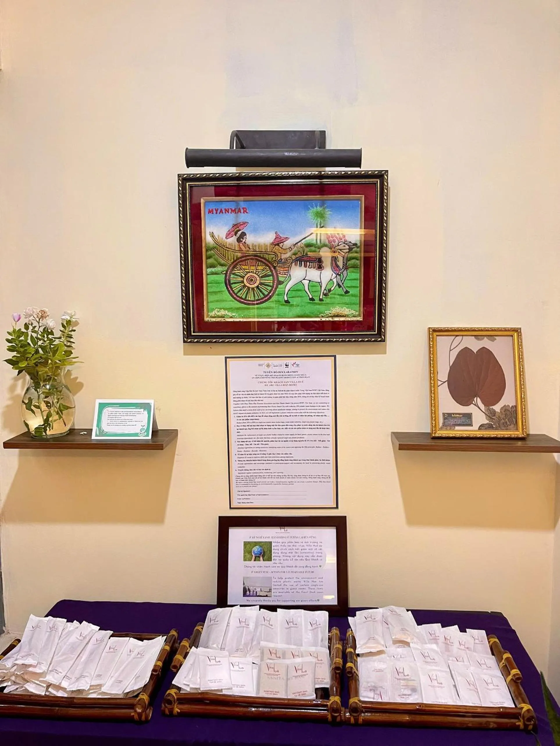 Bed in Villa Hue Hotel