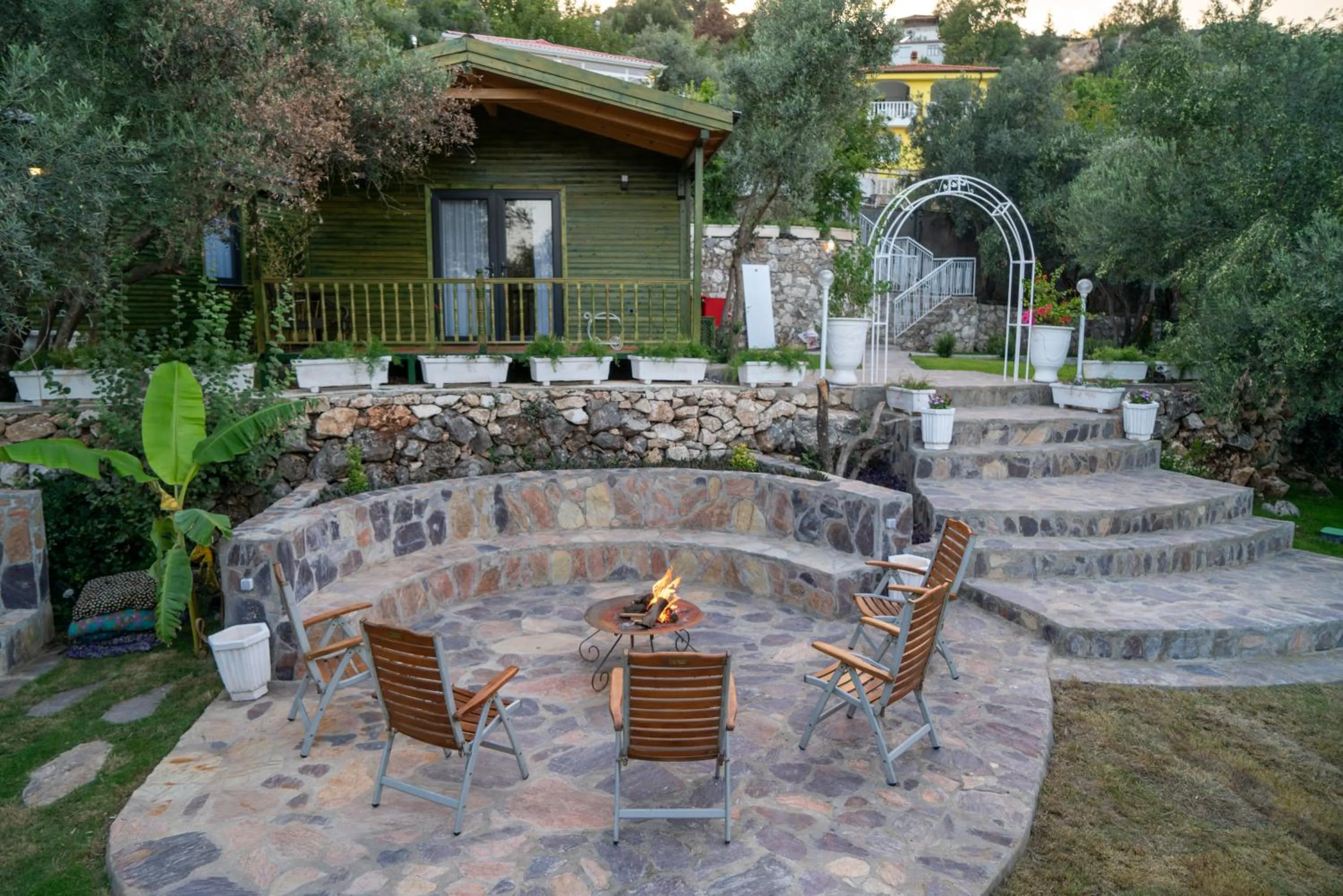 Patio in APA Mountain Lodge