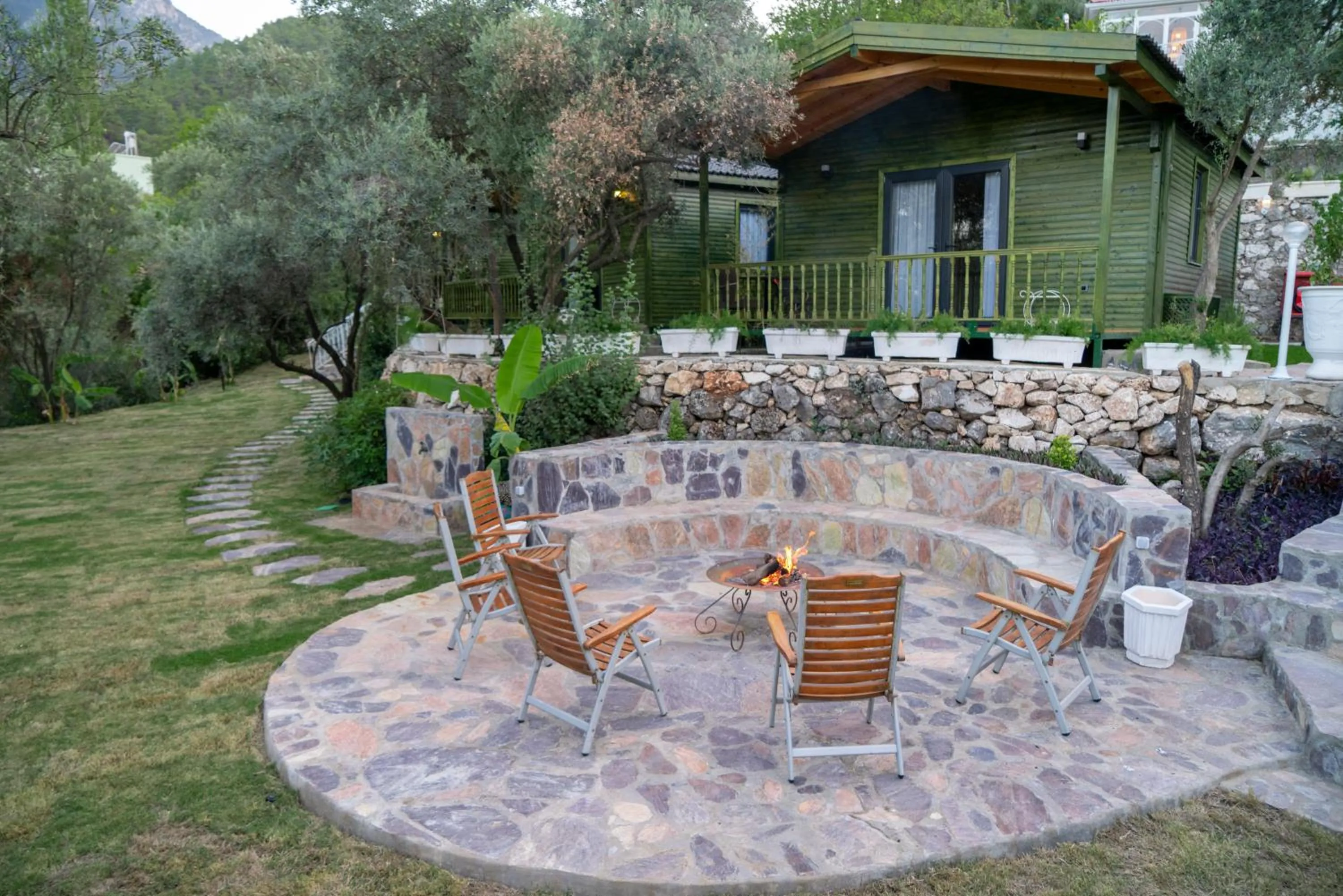 Patio in APA Mountain Lodge