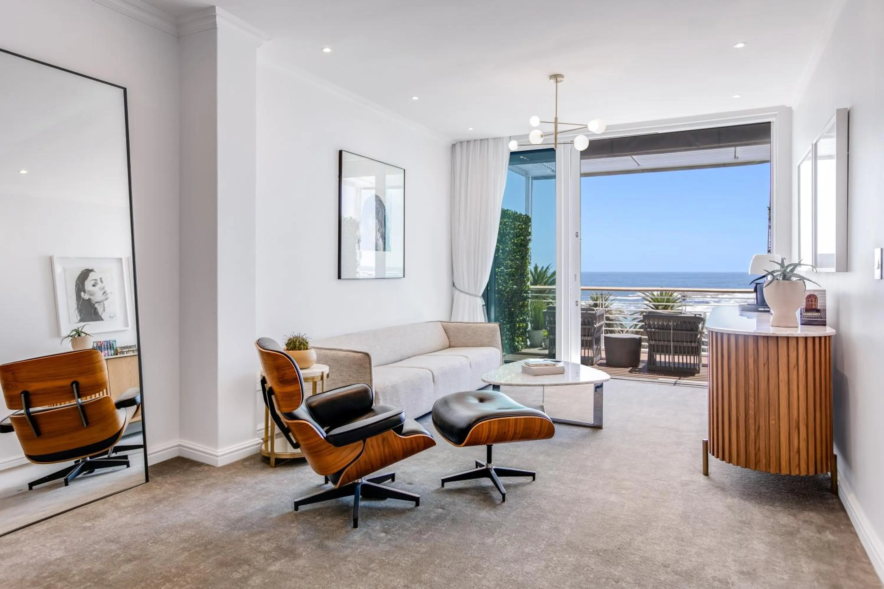 Seating area in The Marly Boutique Hotel
