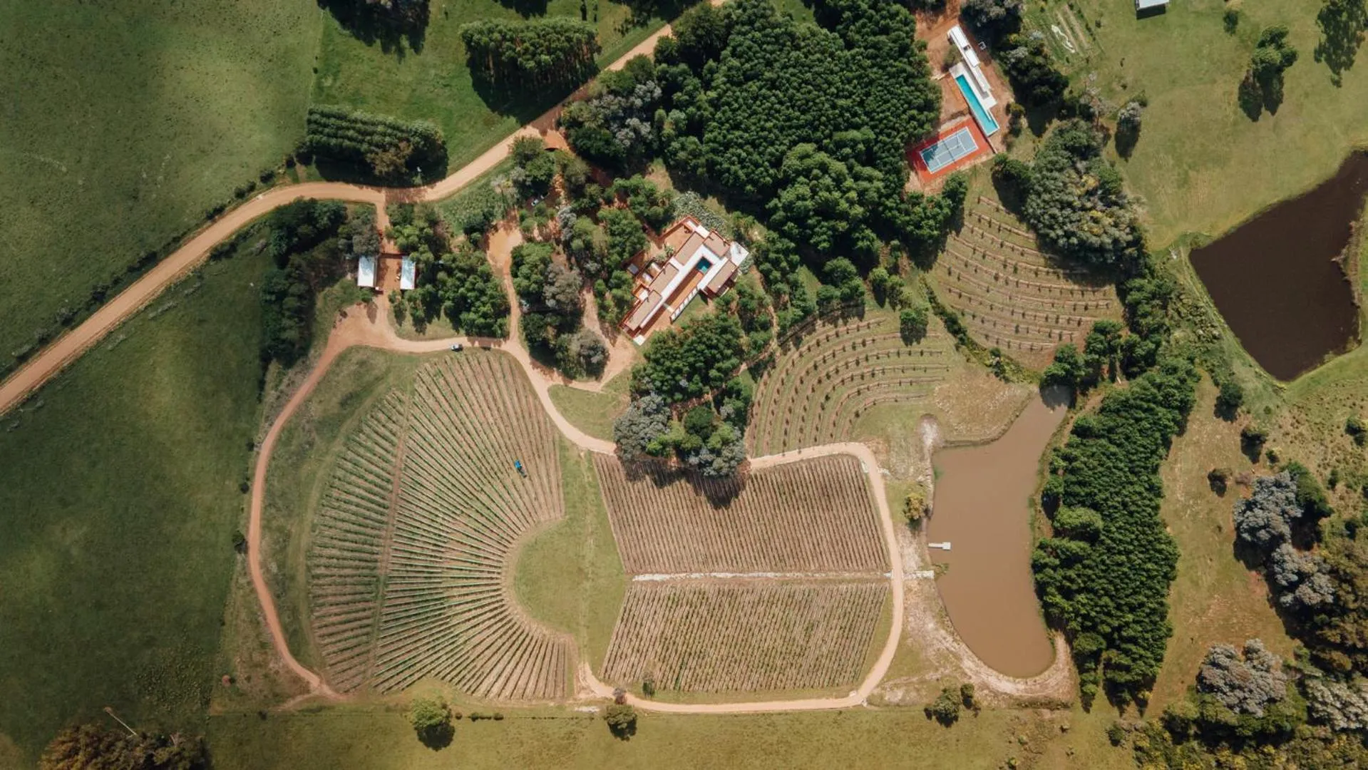 Bird's eye view in LUZ Culinary Wine Lodge