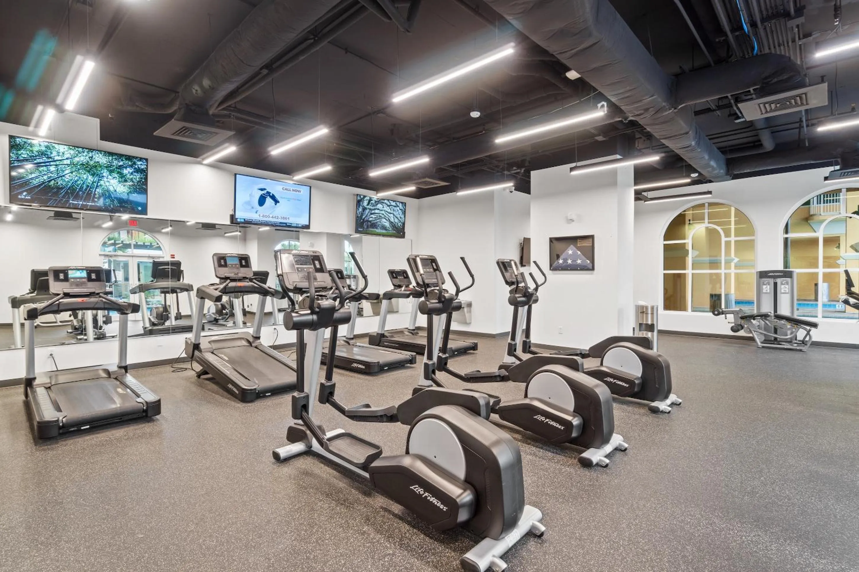 Fitness centre/facilities in Calypso Resort Tower 3 by Panhandle Getaways