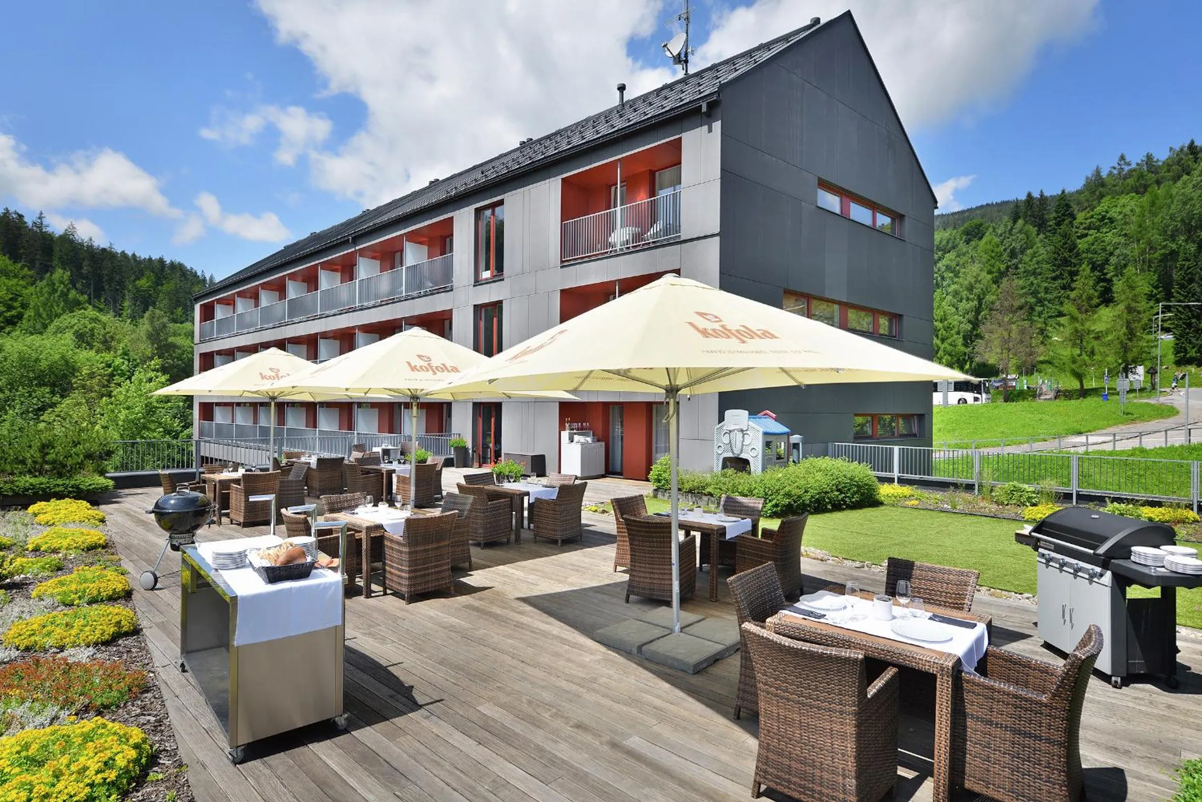 Patio in Omnia Hotel Relax & Wellness