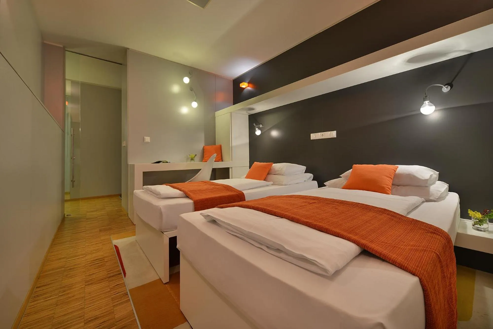 Bed in Omnia Hotel Relax & Wellness