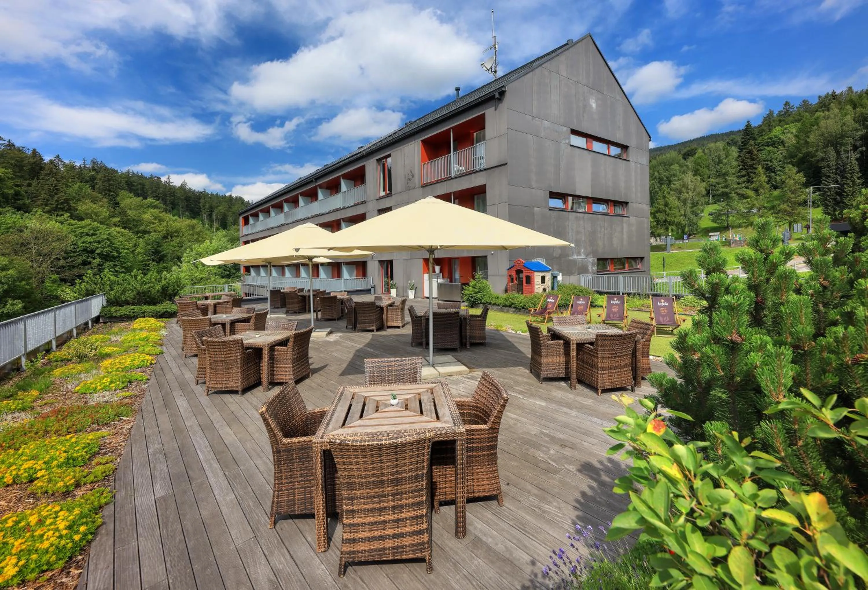 Balcony/Terrace in Omnia Hotel Relax & Wellness