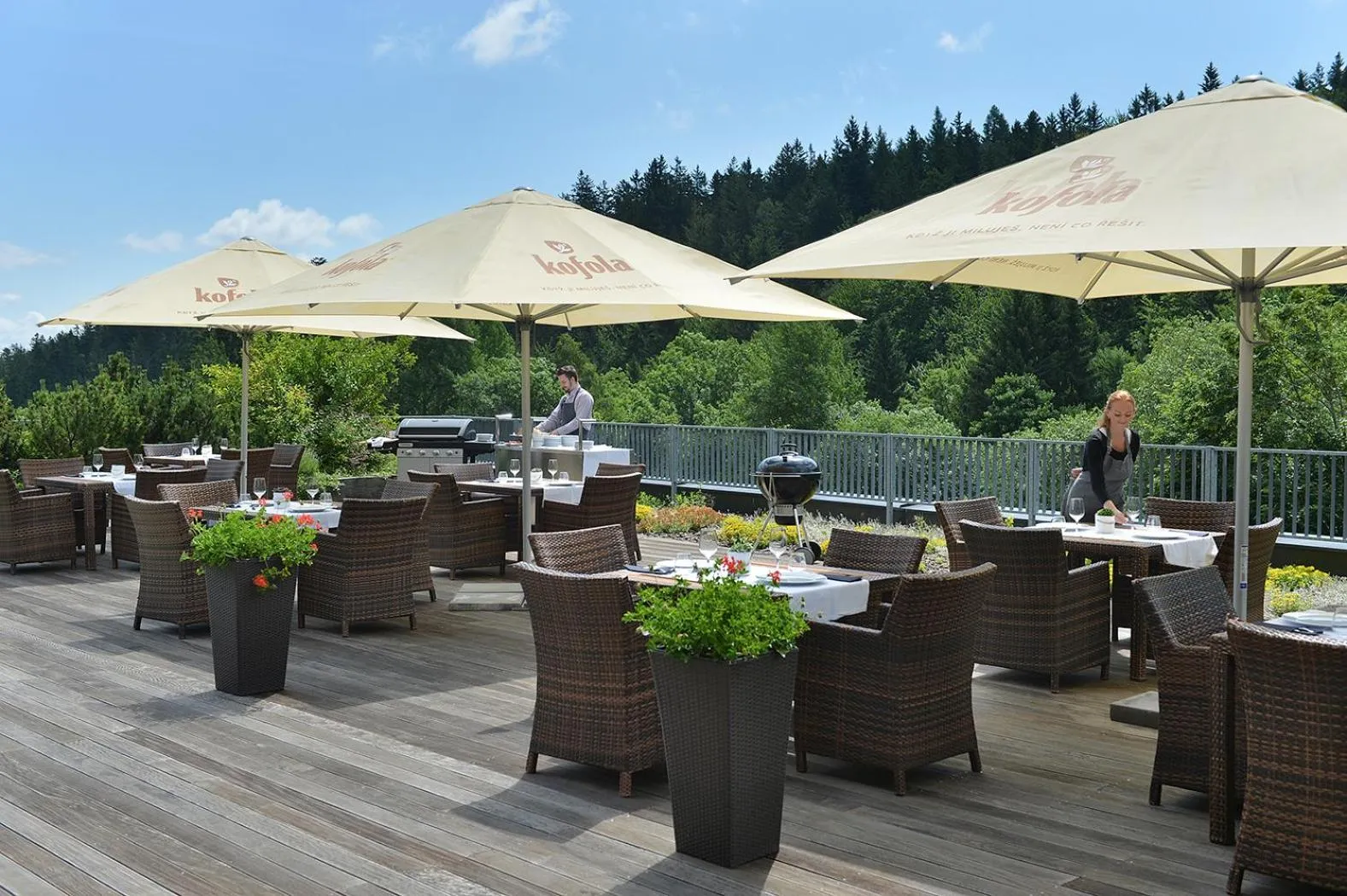 Patio in Omnia Hotel Relax & Wellness