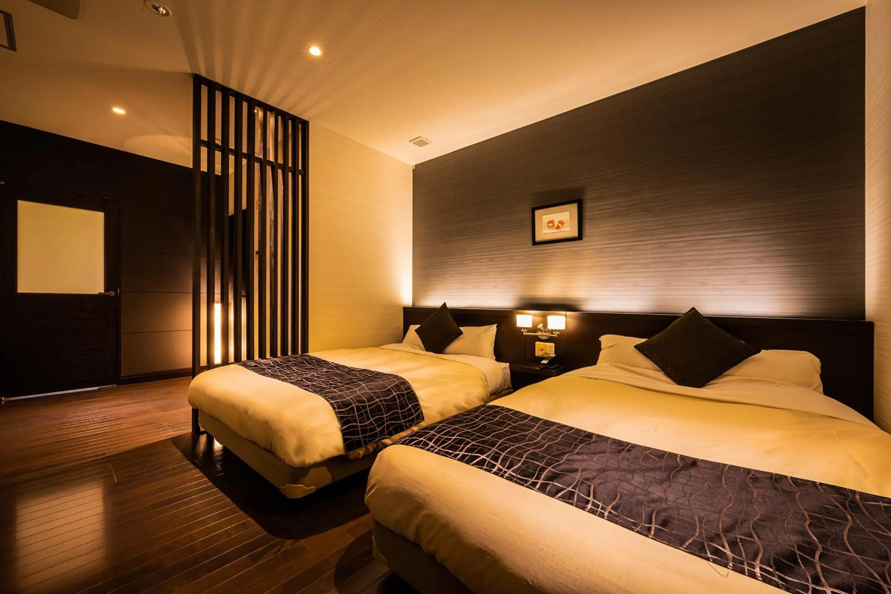 Photo of the whole room, Bed in Ryotei Matsubaya