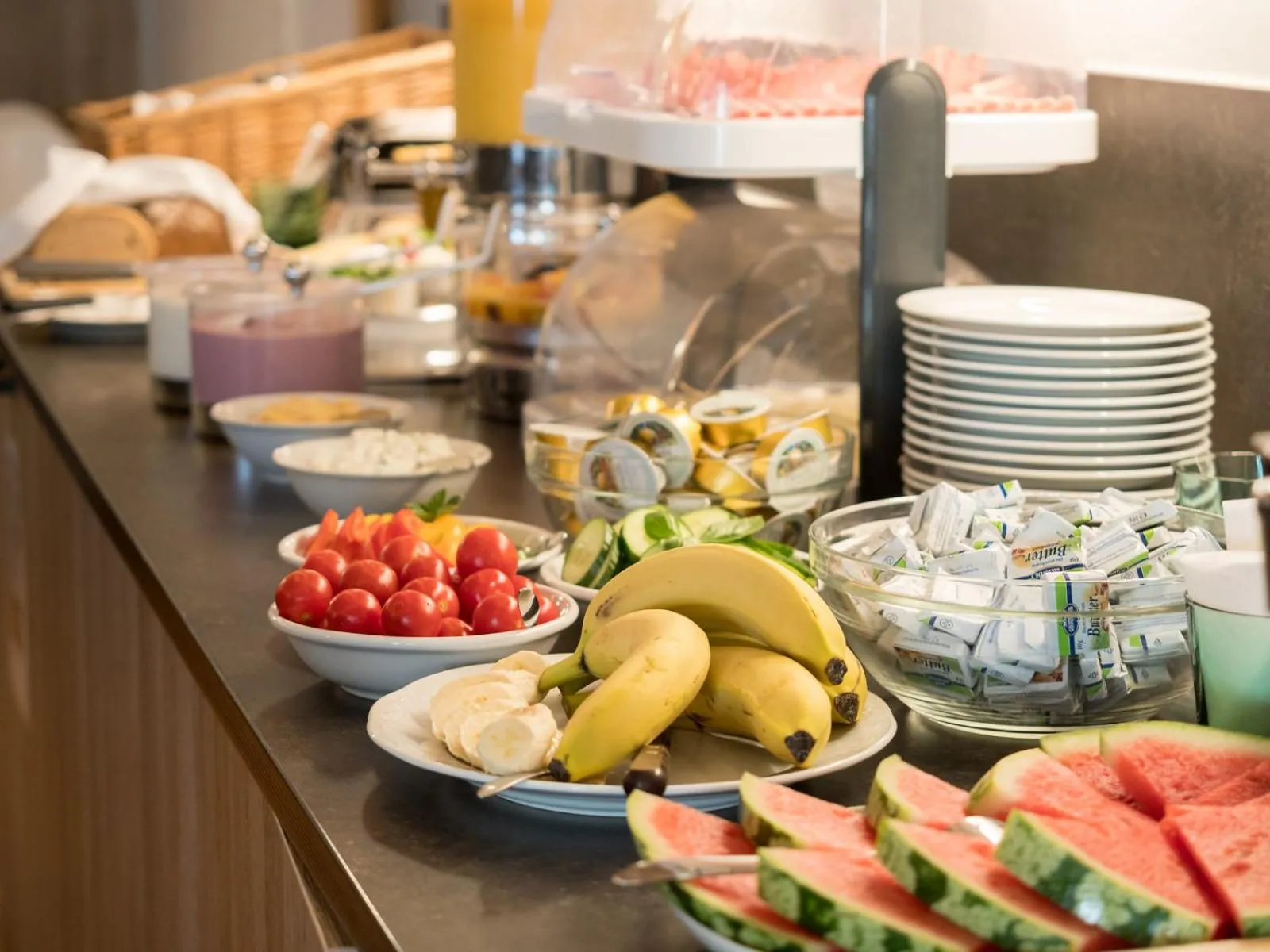 Buffet breakfast in Hotel am See Rust