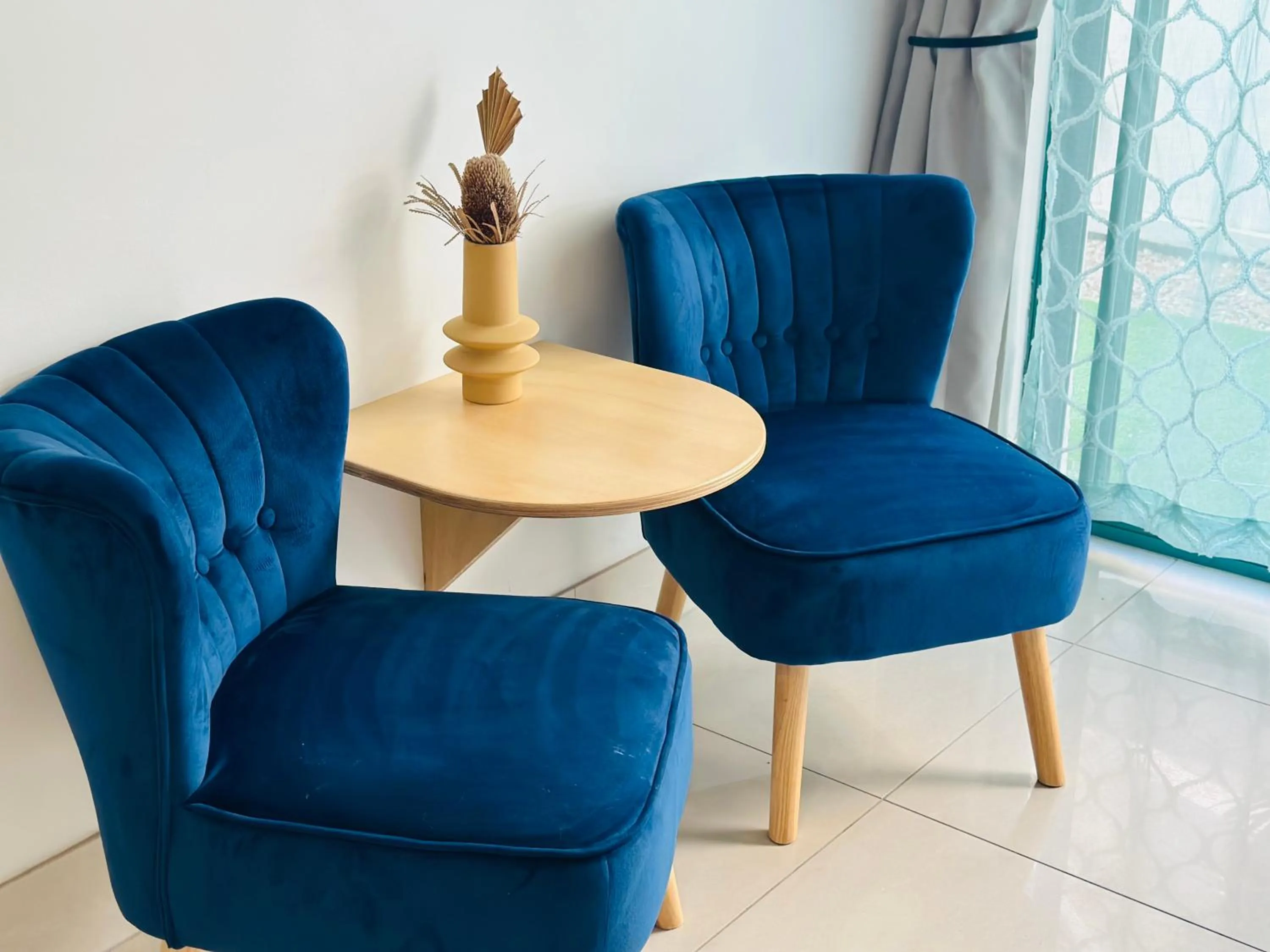 Seating area in Tessa's on the Beach