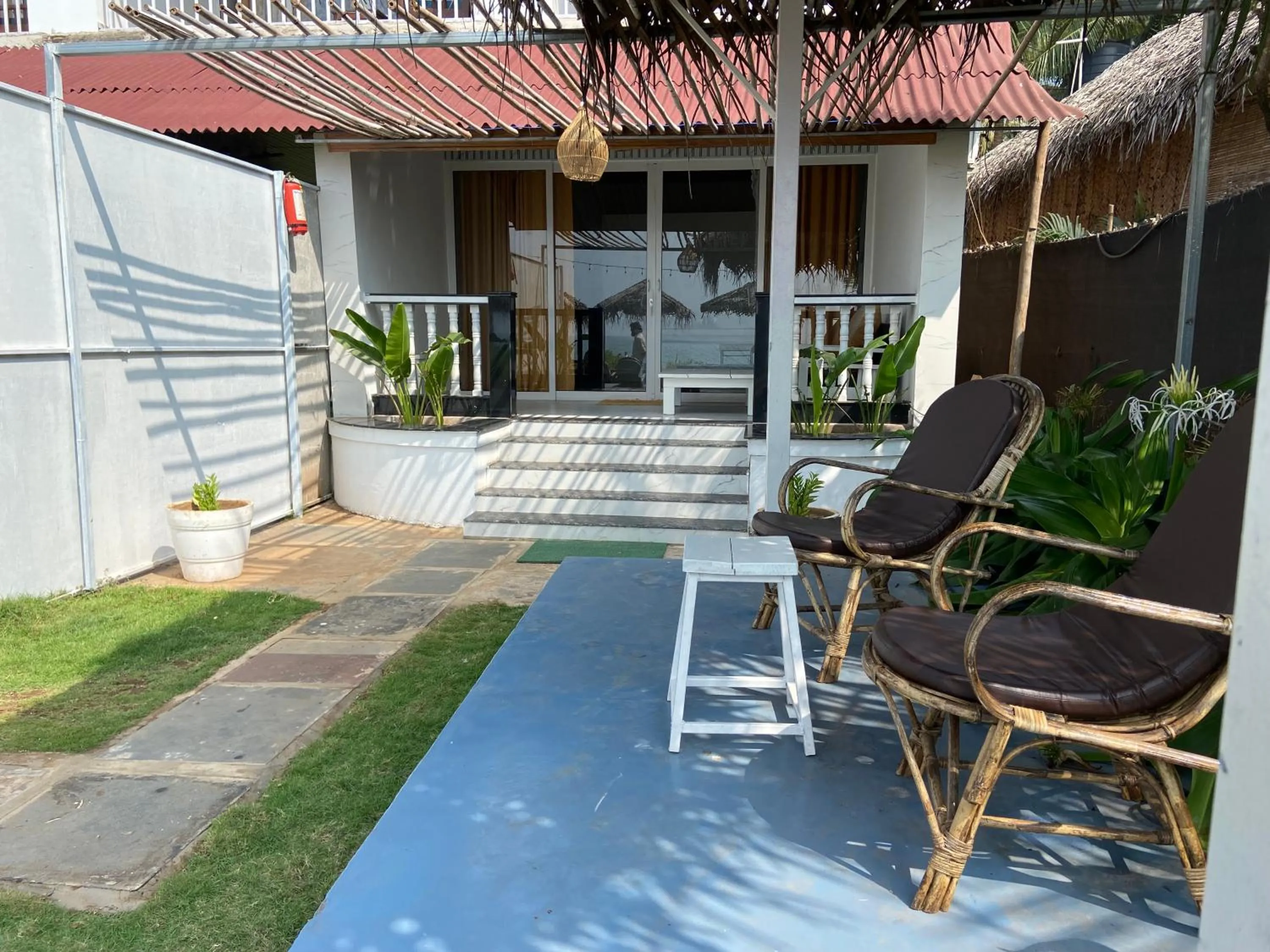 Seating area in The Village Agonda