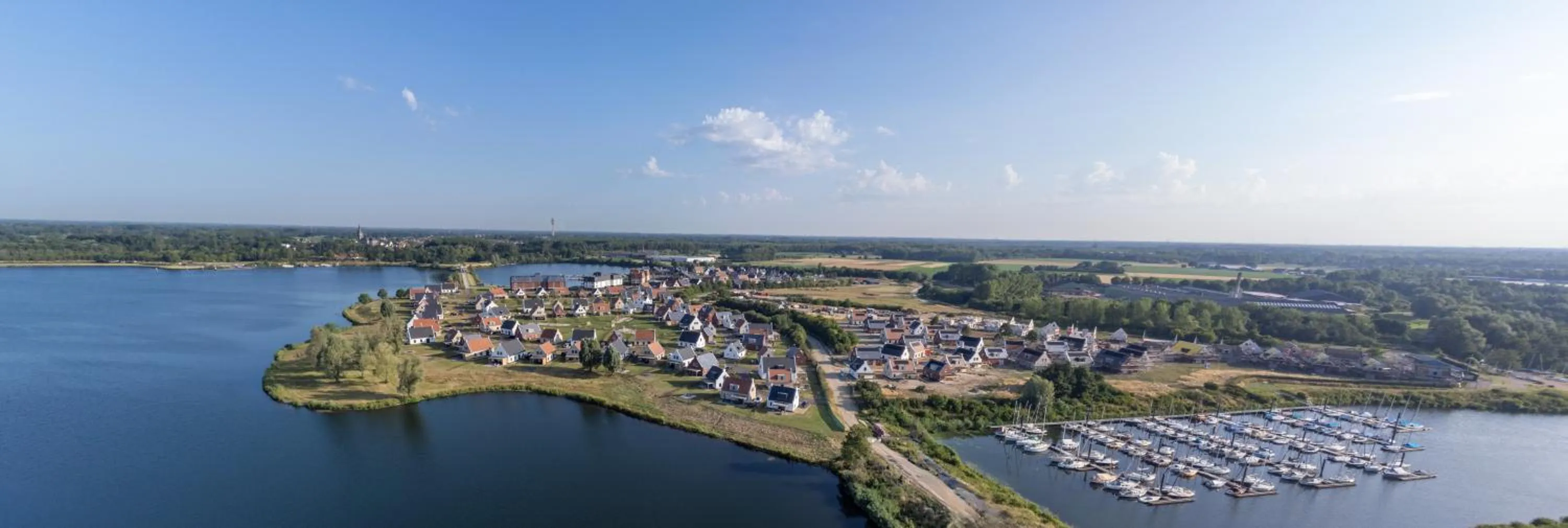 Bird's eye view in Parc Maasresidence Thorn