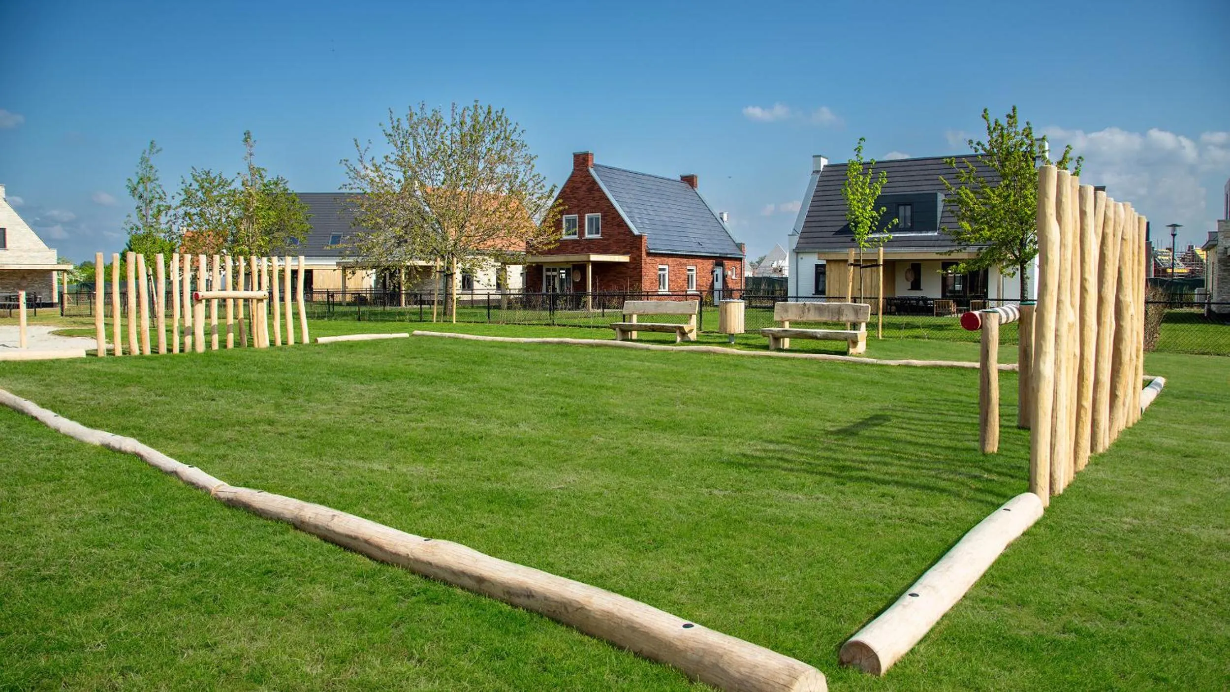Children play ground in Parc Maasresidence Thorn