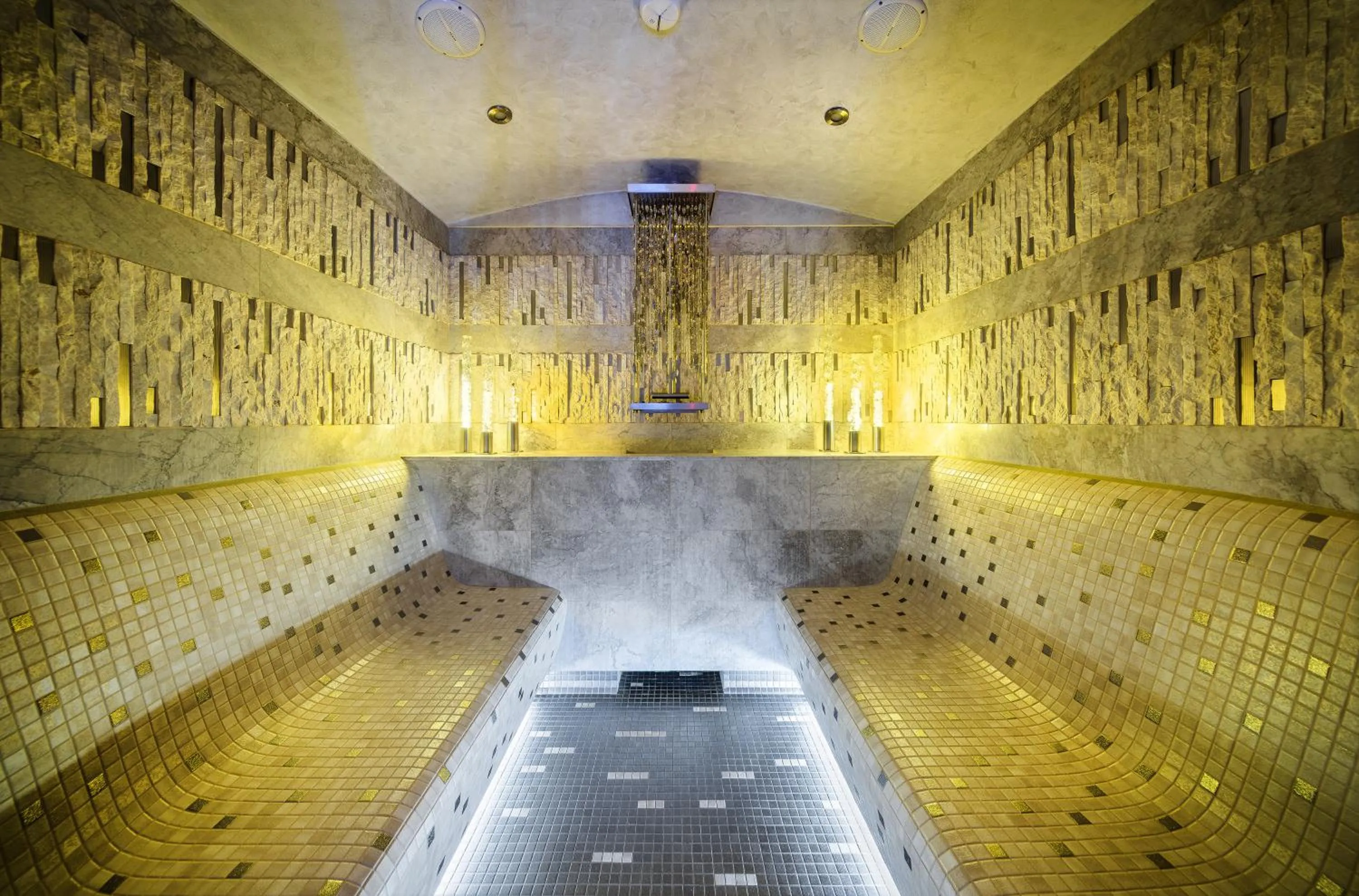 Steam room in Harmony Hotel