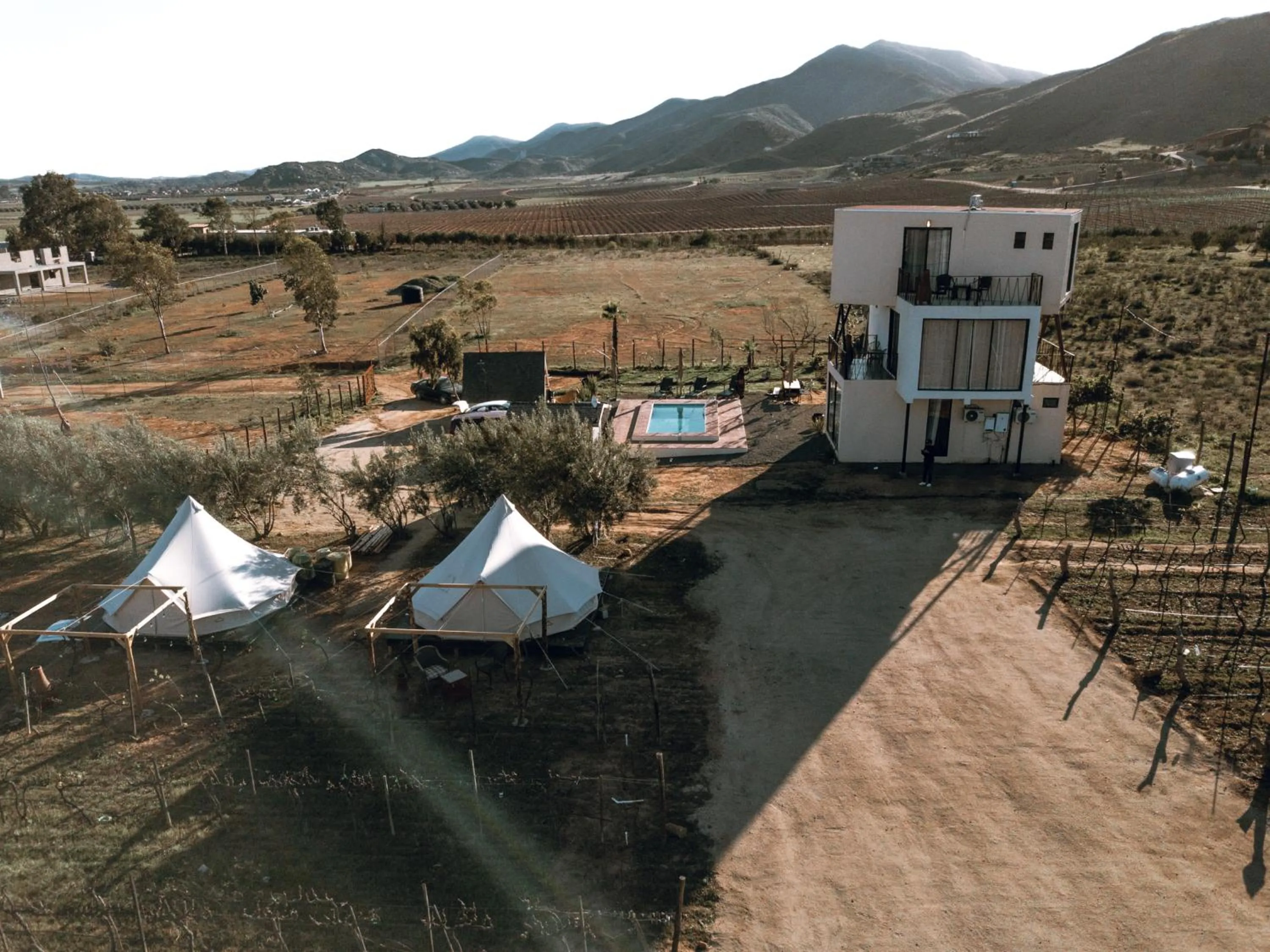 Bird's eye view in The Pangea Valle de Guadalupe