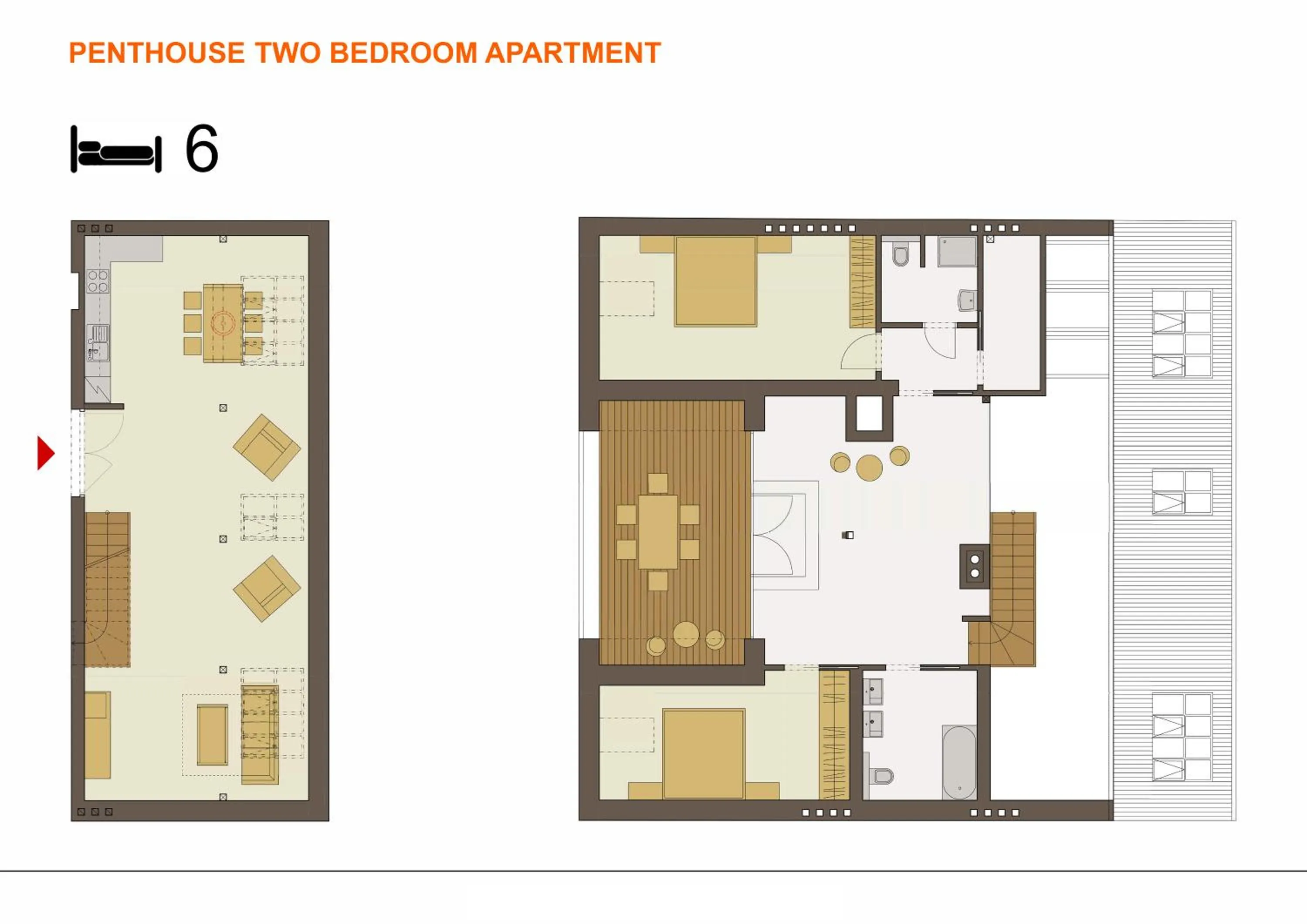 Floor plan in Downtown Suites Kodanska