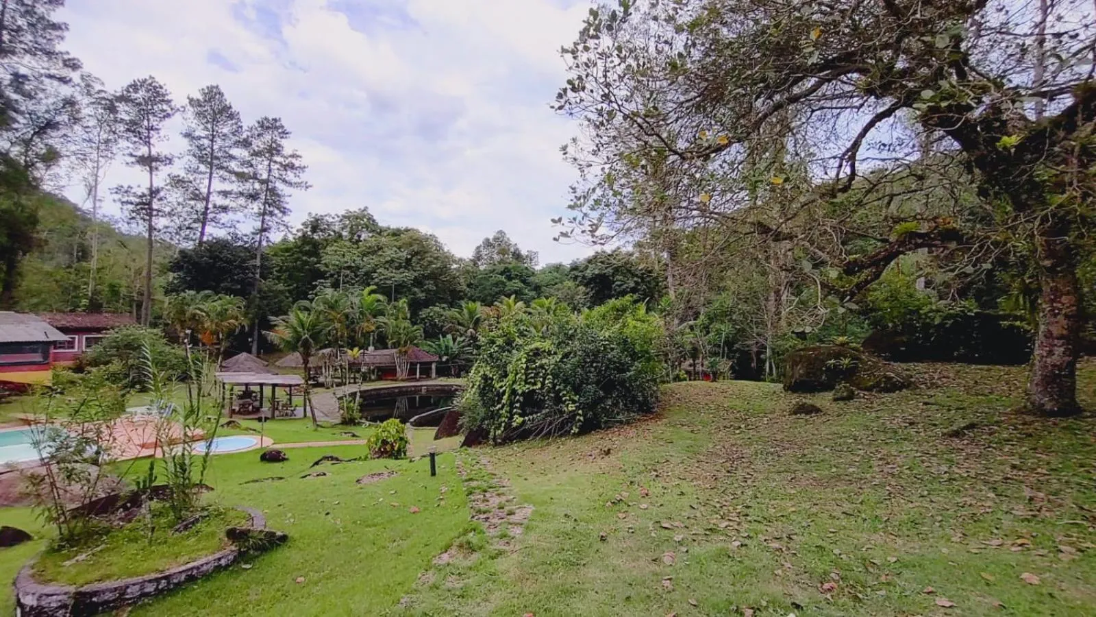Garden view in Pousada Ananda Parivara
