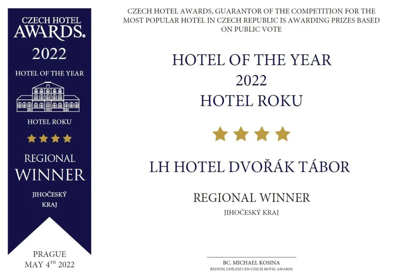 Logo/Certificate/Sign in LH Hotel Dvořák Tábor Congress & Wellness