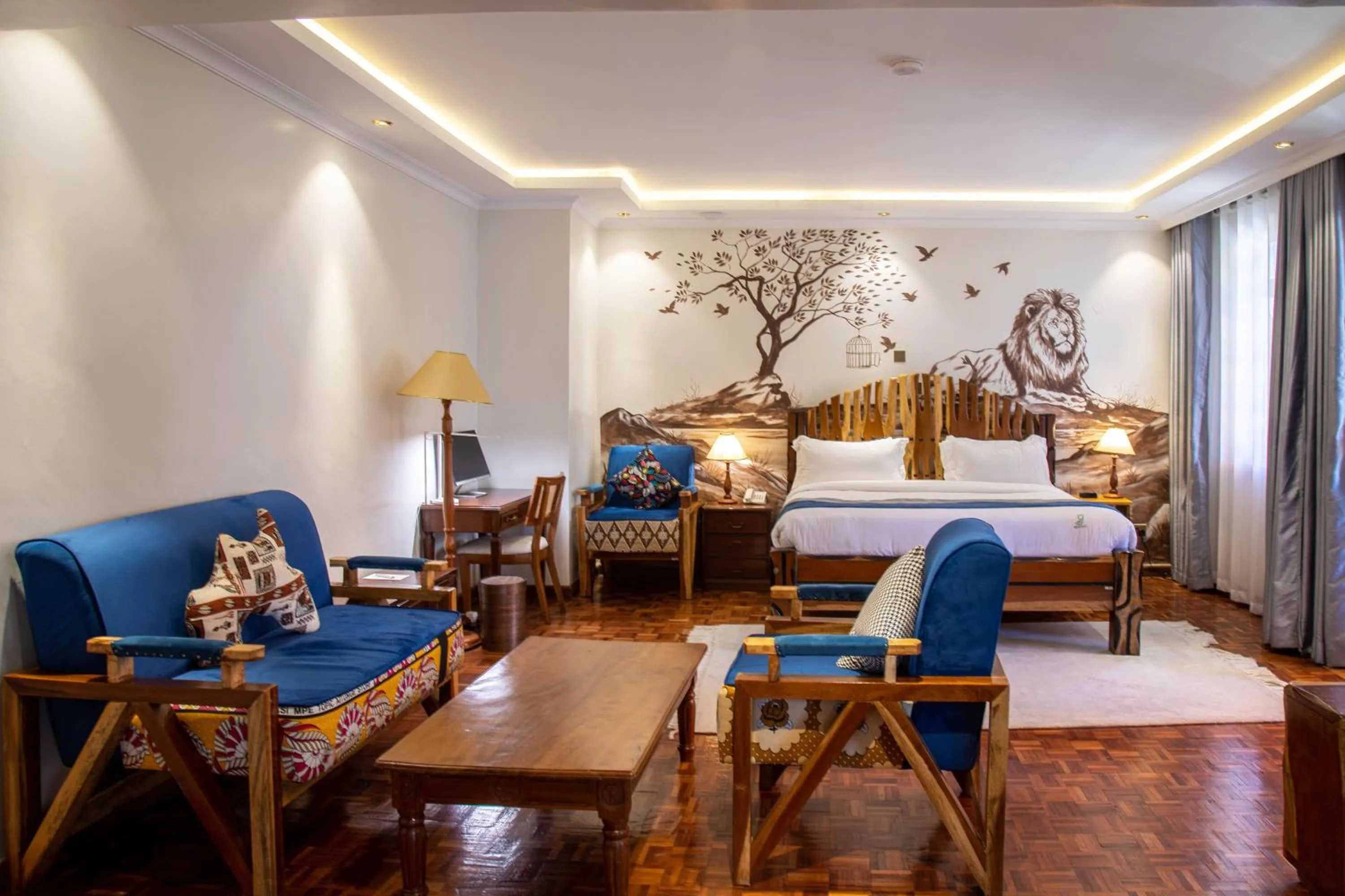 Photo of the whole room, Bed in Gigiri Lion Villas I