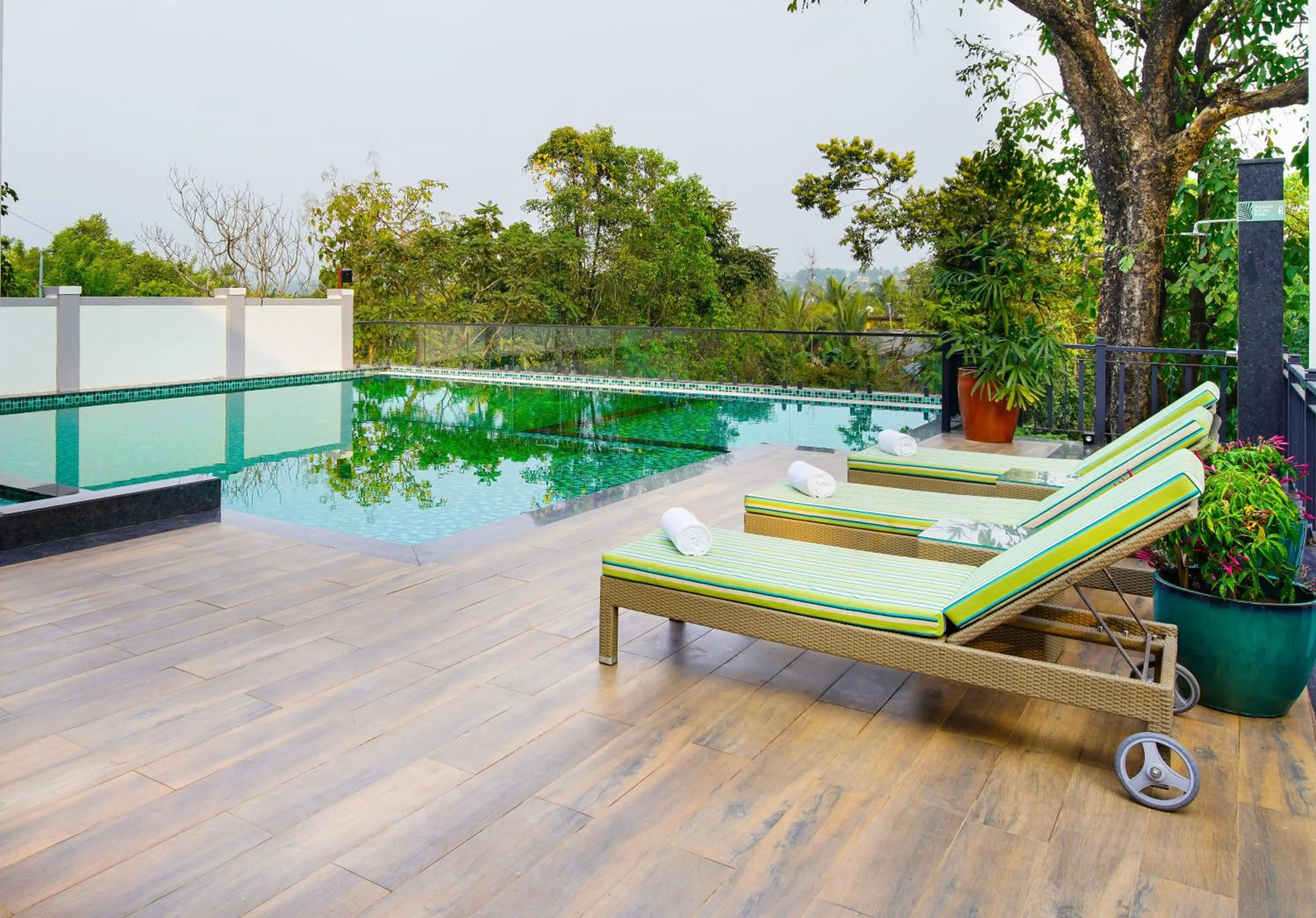 Swimming pool in Amoravida By 7 Apple Resorts, Goa