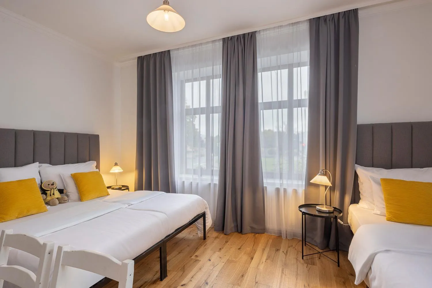 Bed in Pytloun Self Check-in Hotel Liberec