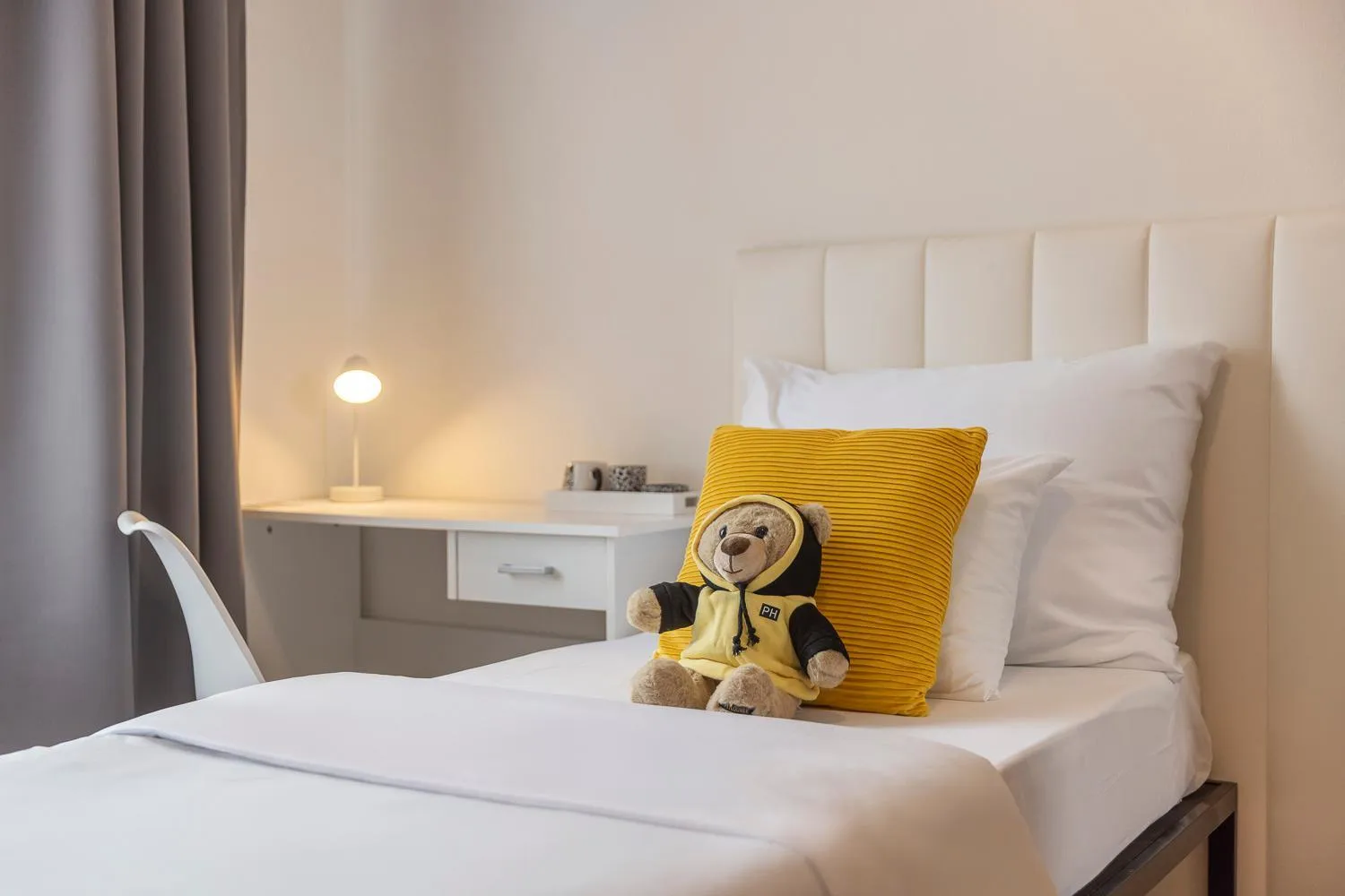 Bed in Pytloun Self Check-in Hotel Liberec