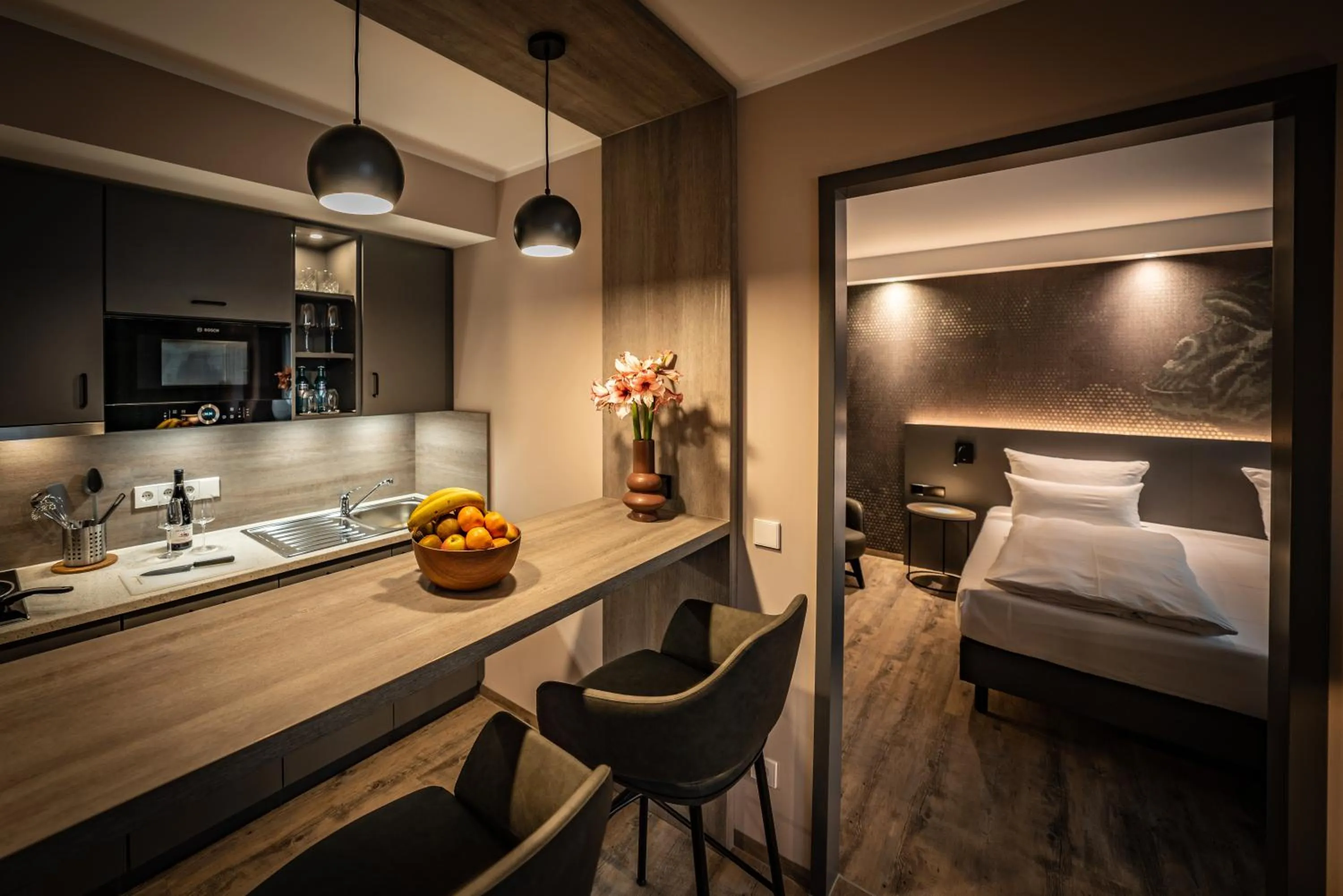 Photo of the whole room, Bed in LOGINN Hotel Stuttgart Zuffenhausen