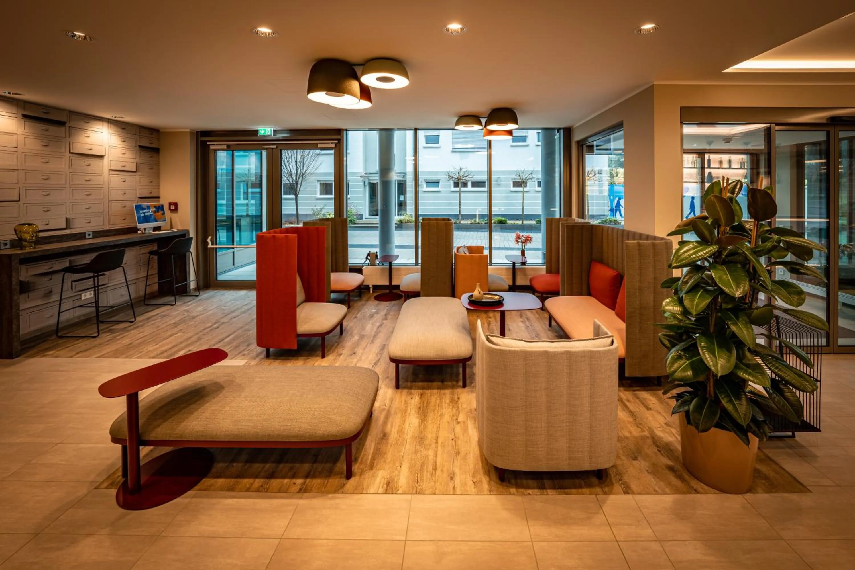 Lobby or reception in LOGINN Hotel Stuttgart Zuffenhausen