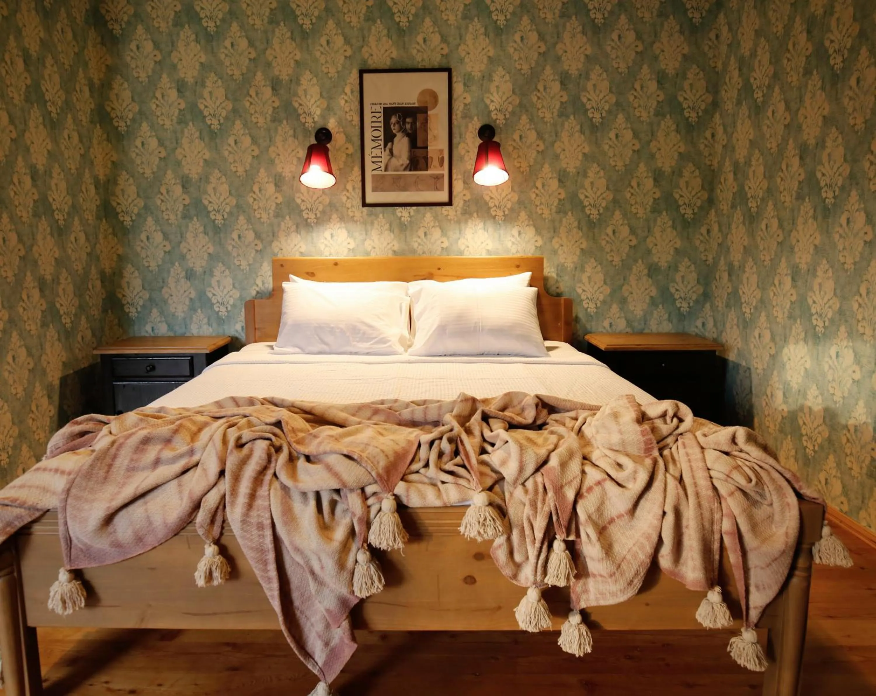 Bed in Hotel Memoire Kutaisi