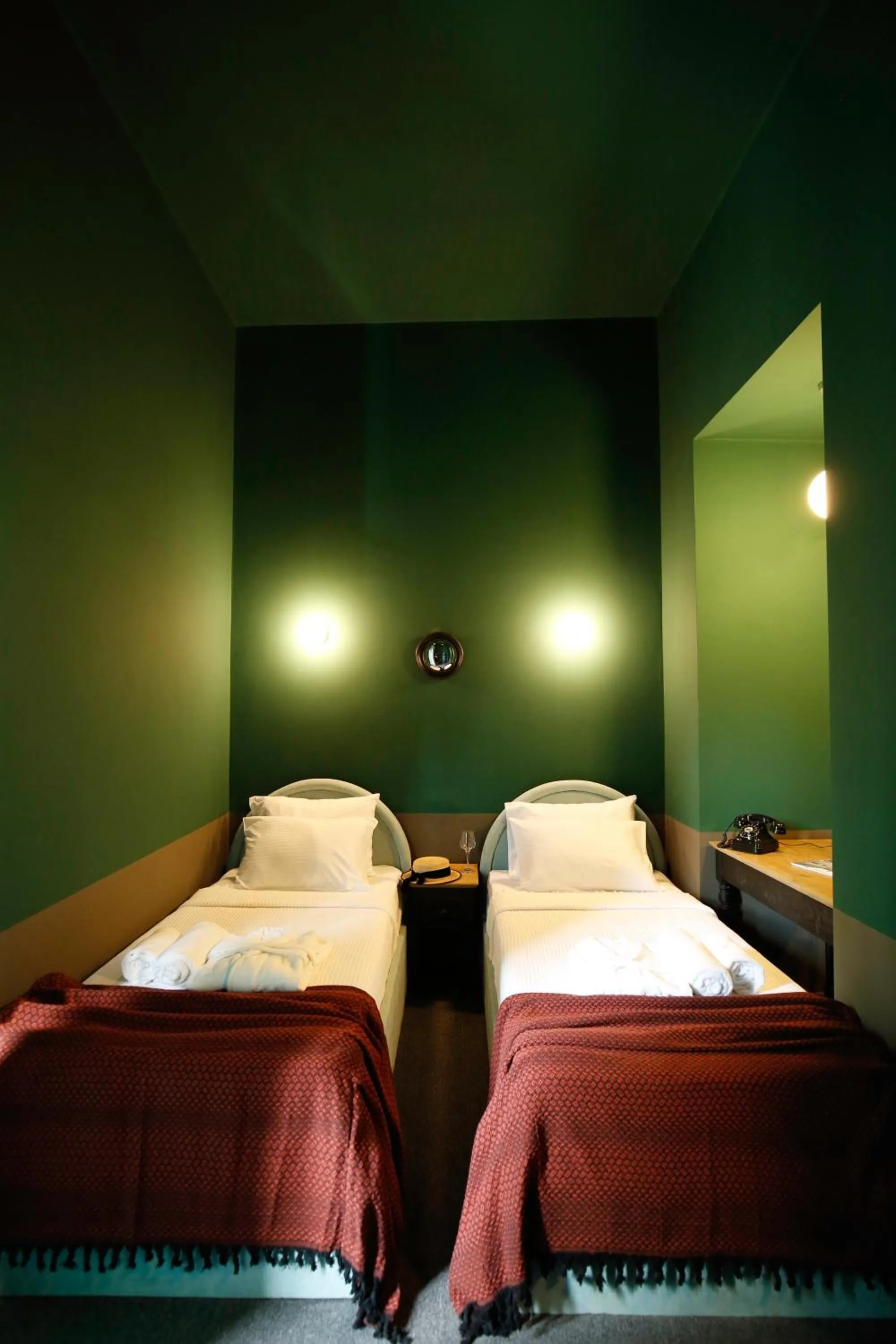 Bed in Hotel Memoire Kutaisi