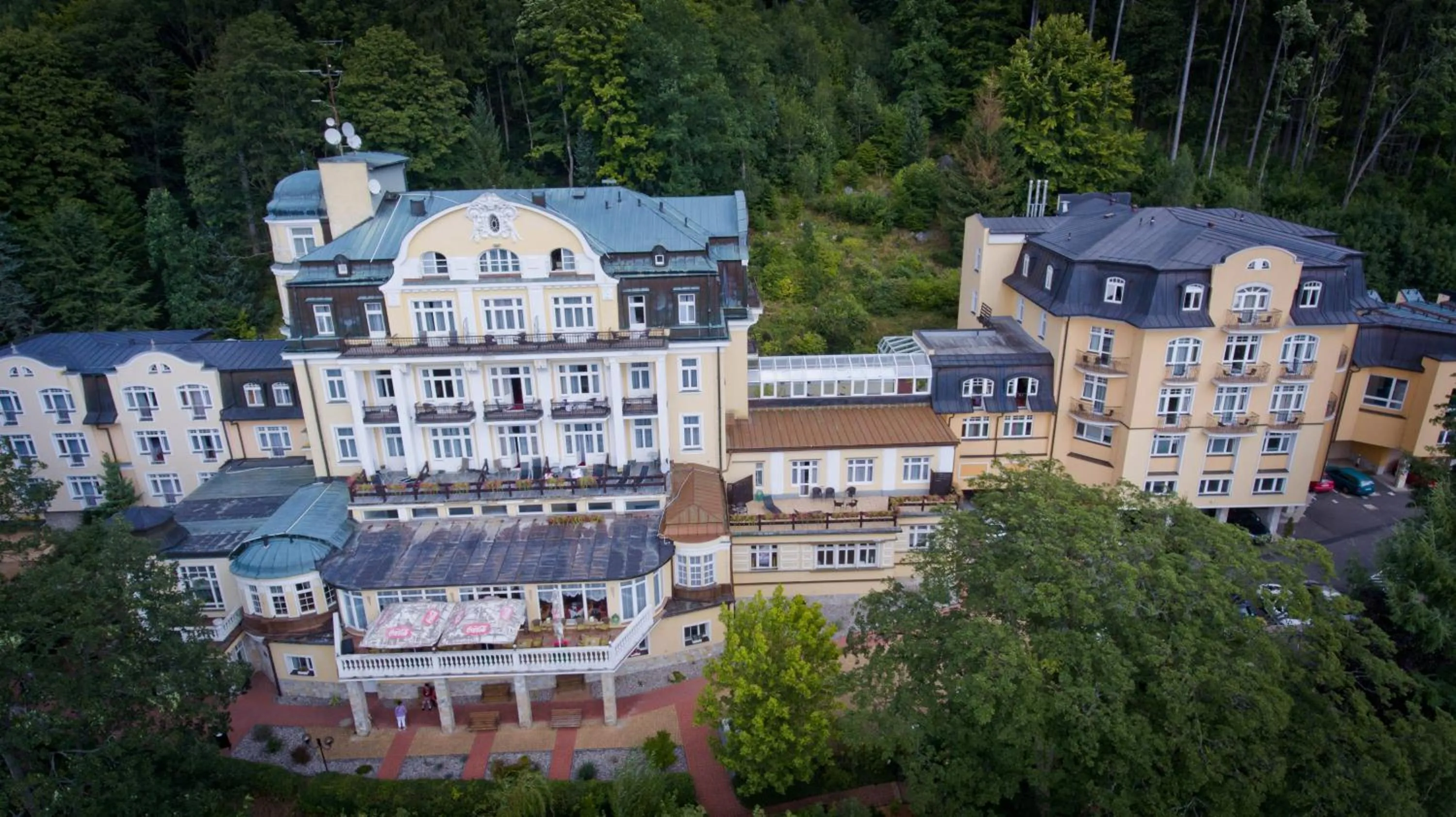 Bird's eye view in Royal Marianske Lazne