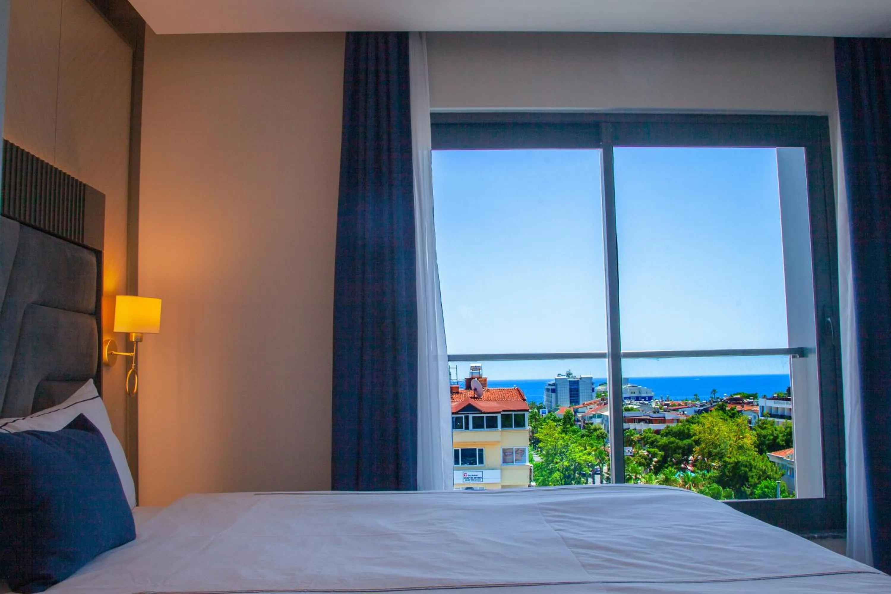 Sea view, Bed in Türkay Hotel