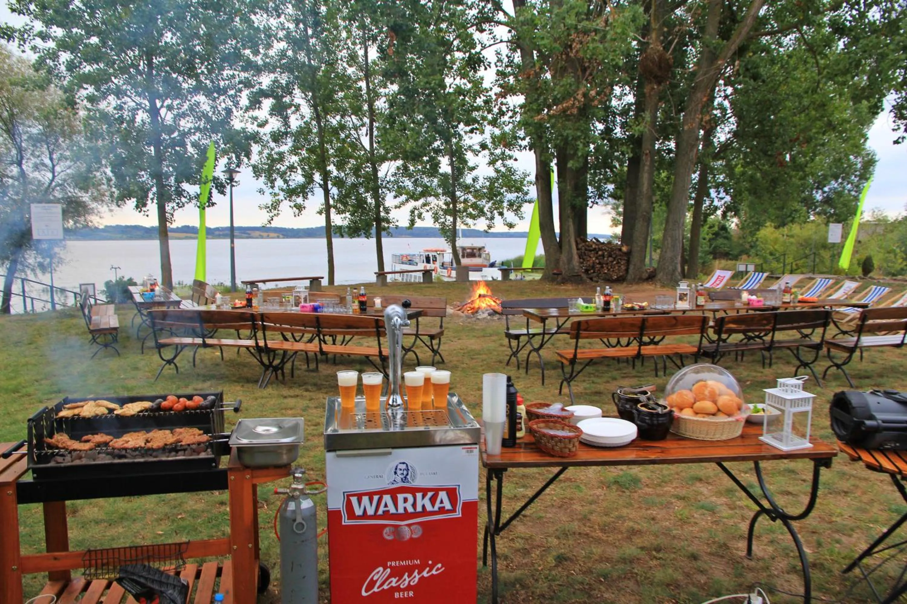 Garden view in Gościniec pod Żaglami