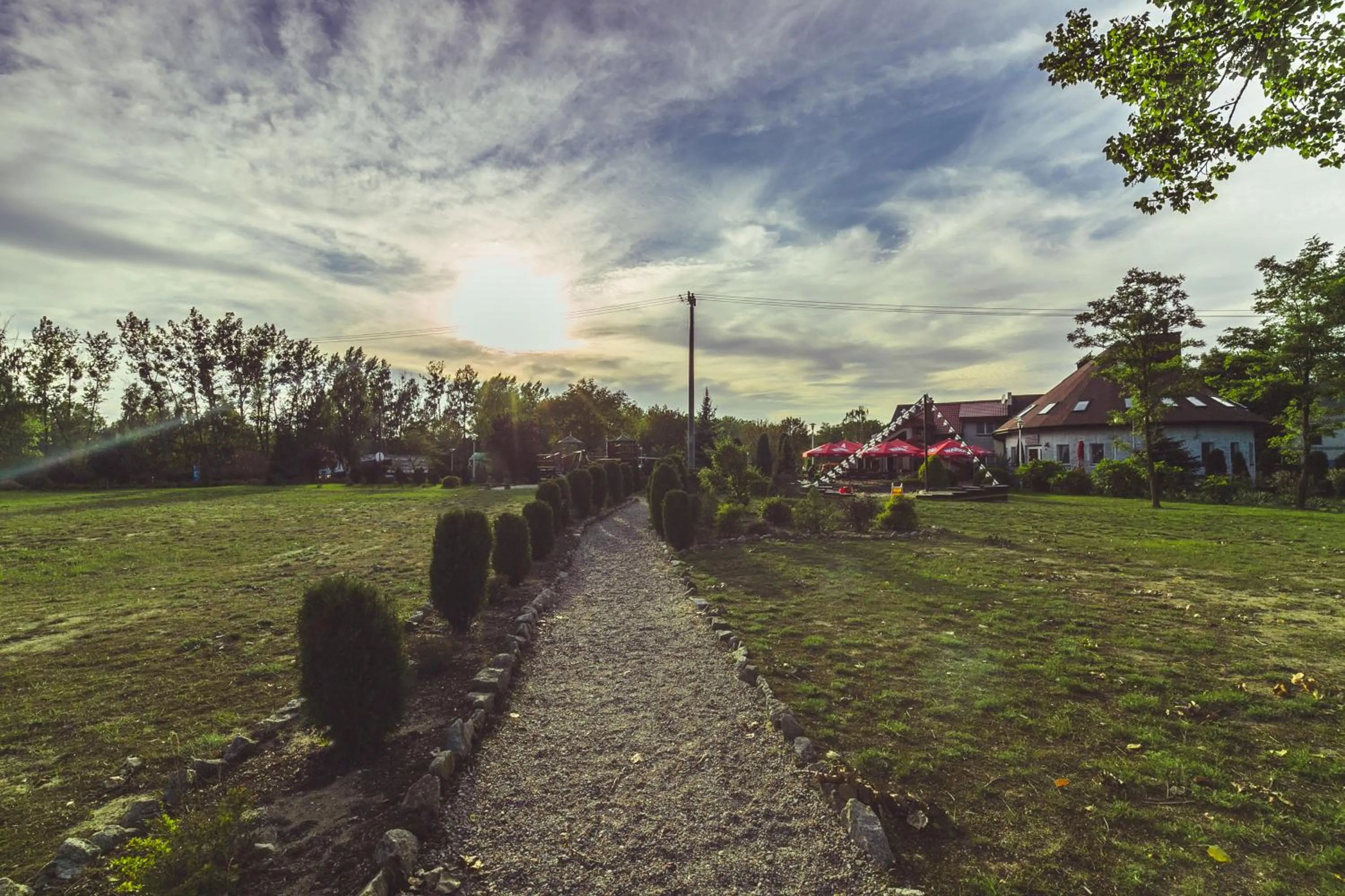 Garden view in Gościniec pod Żaglami