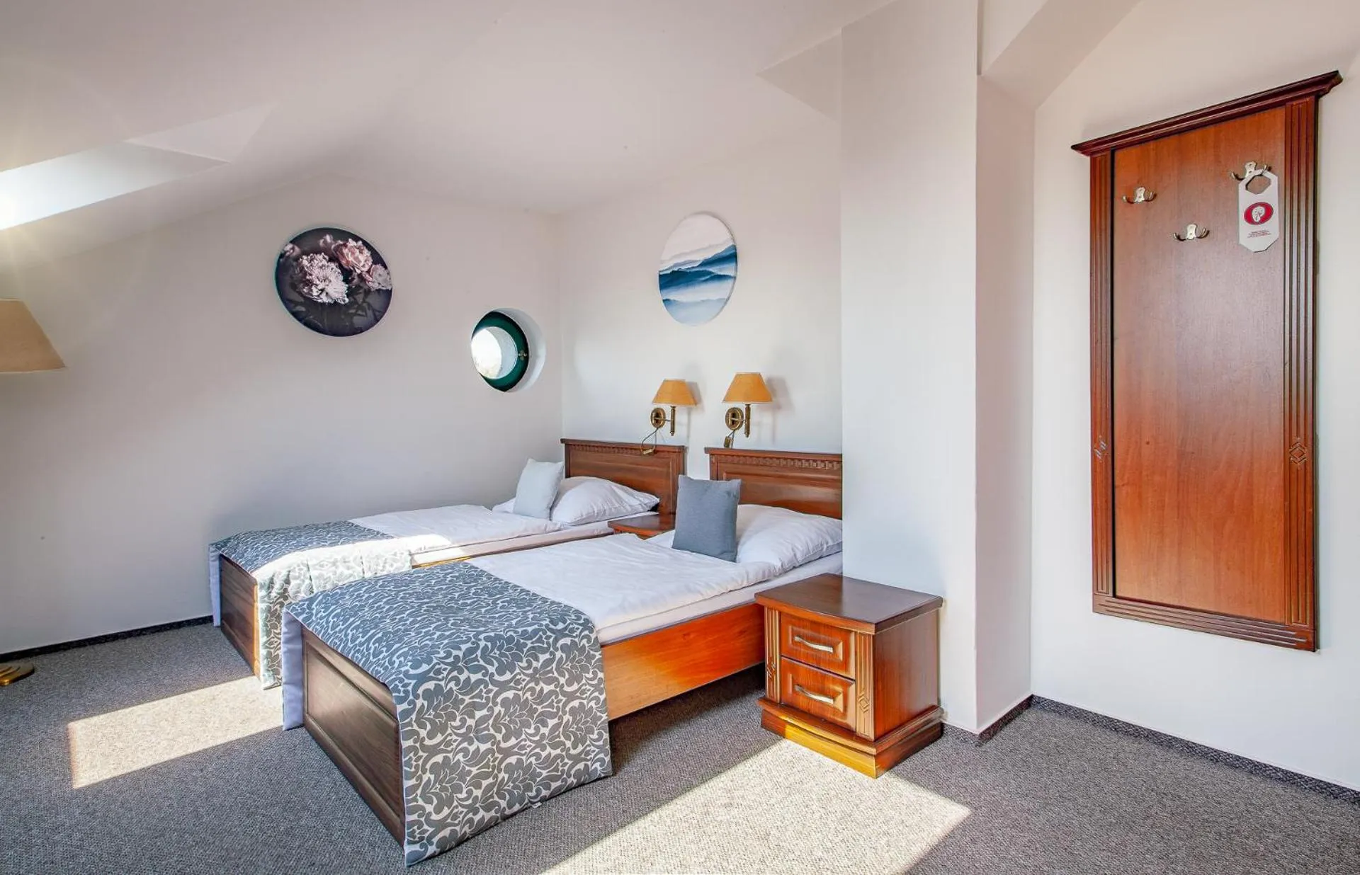 Bed in Hotel U Pramenu