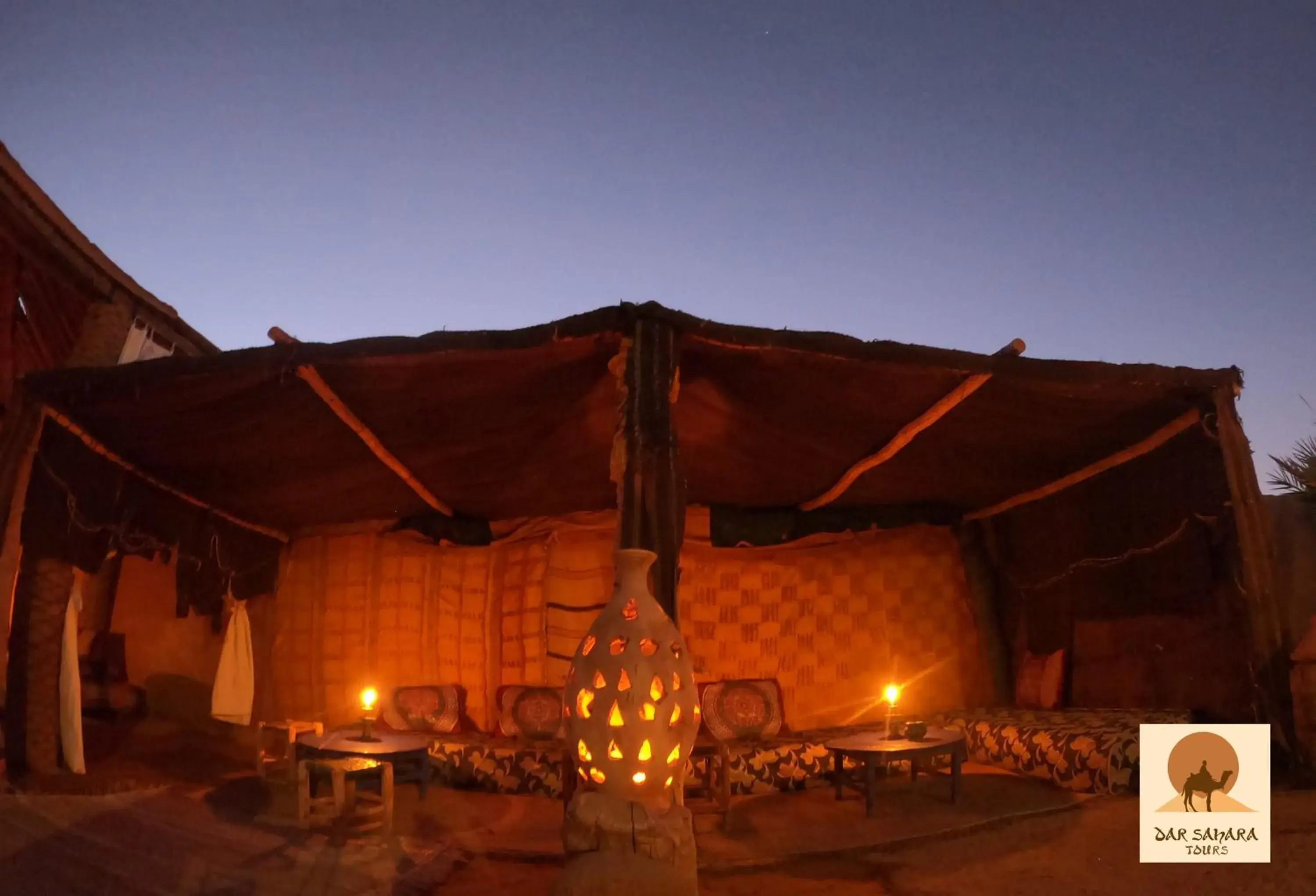 Bed in 8 Dormitory Tent in Auberge Kasbah Dar Sahara Tours Bed in 8 Dormitory Tent in Auberge Kasbah Dar Sahara Tours