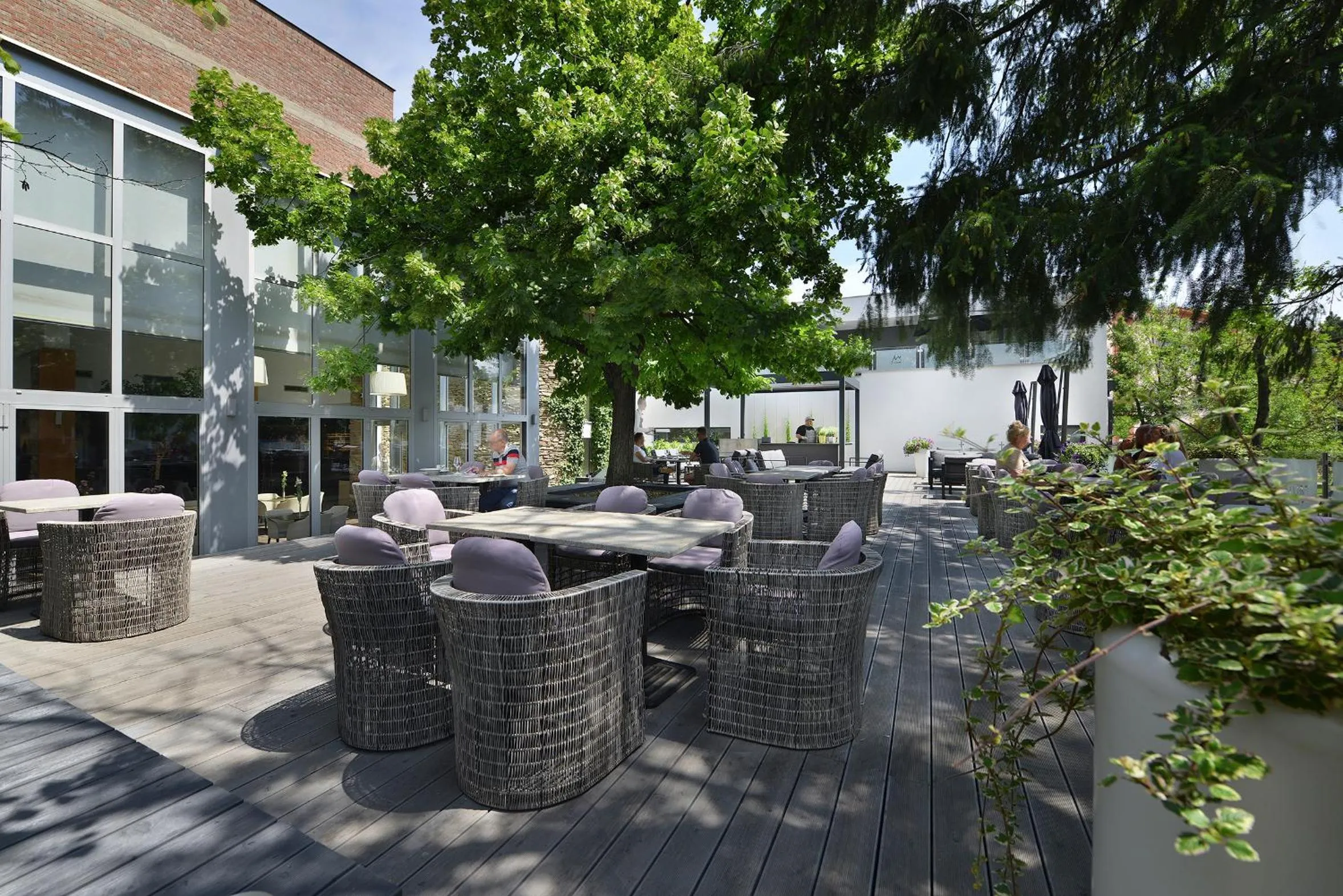 Patio in PREMIUM Wellness & Wine Hotel Znojmo